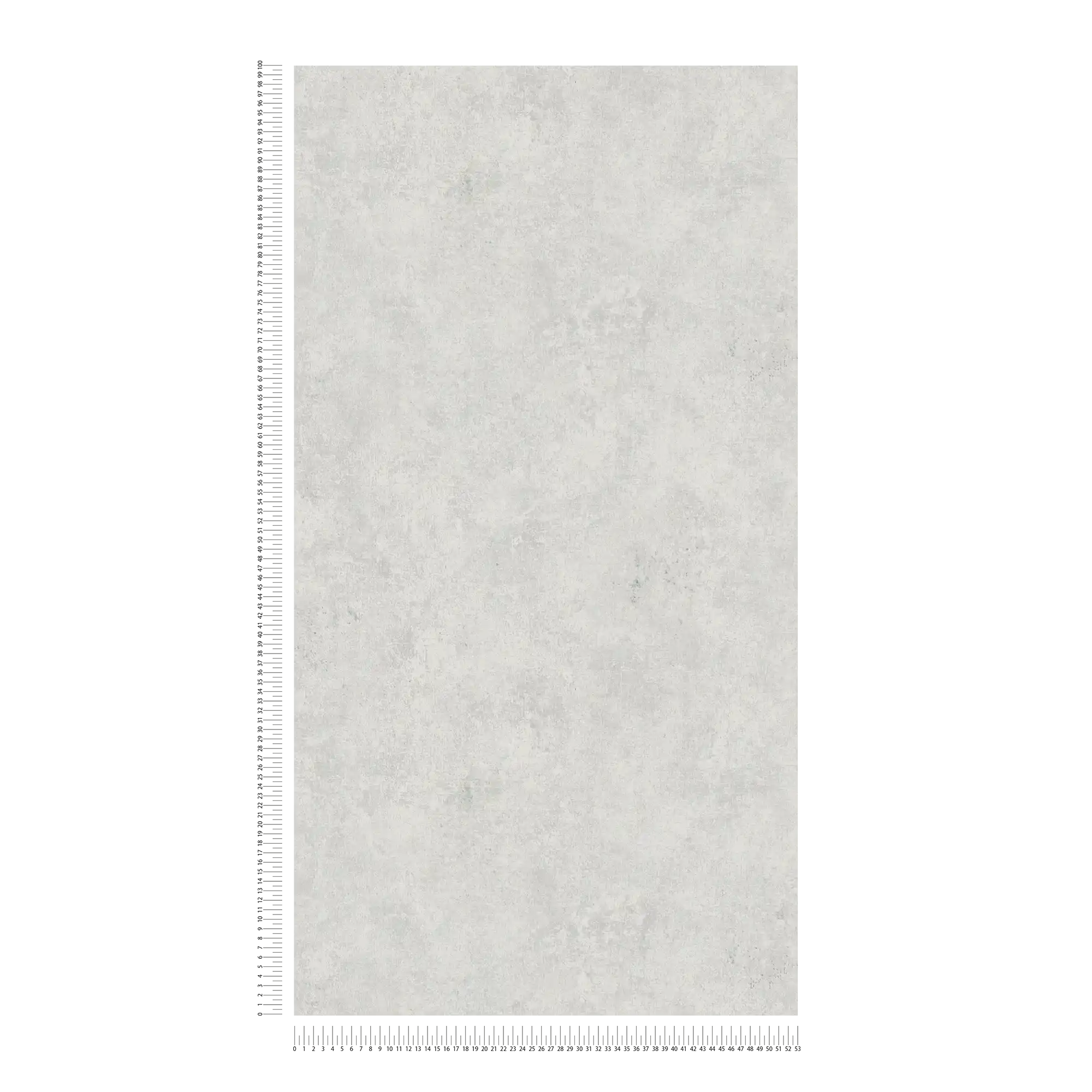            Carta da parati unitaria effetto intonaco, look usato e design retrò - argento
        