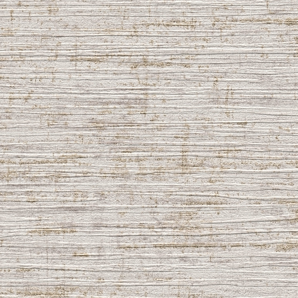            Melange wallpaper with textile embossed pattern - beige, grey, metallic
        