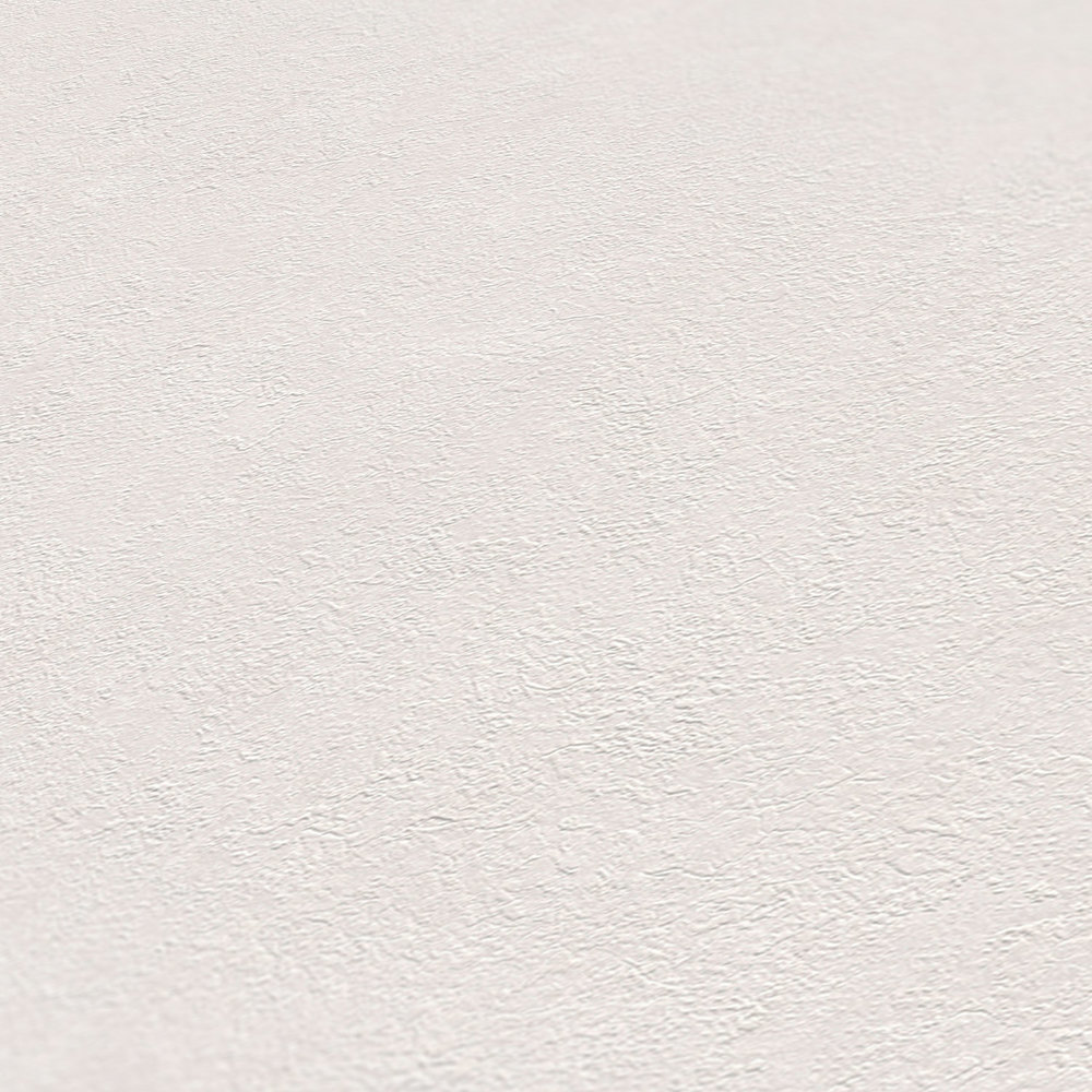             Papel pintado liso con aspecto de yeso y sombreado de color - crema, blanco
        