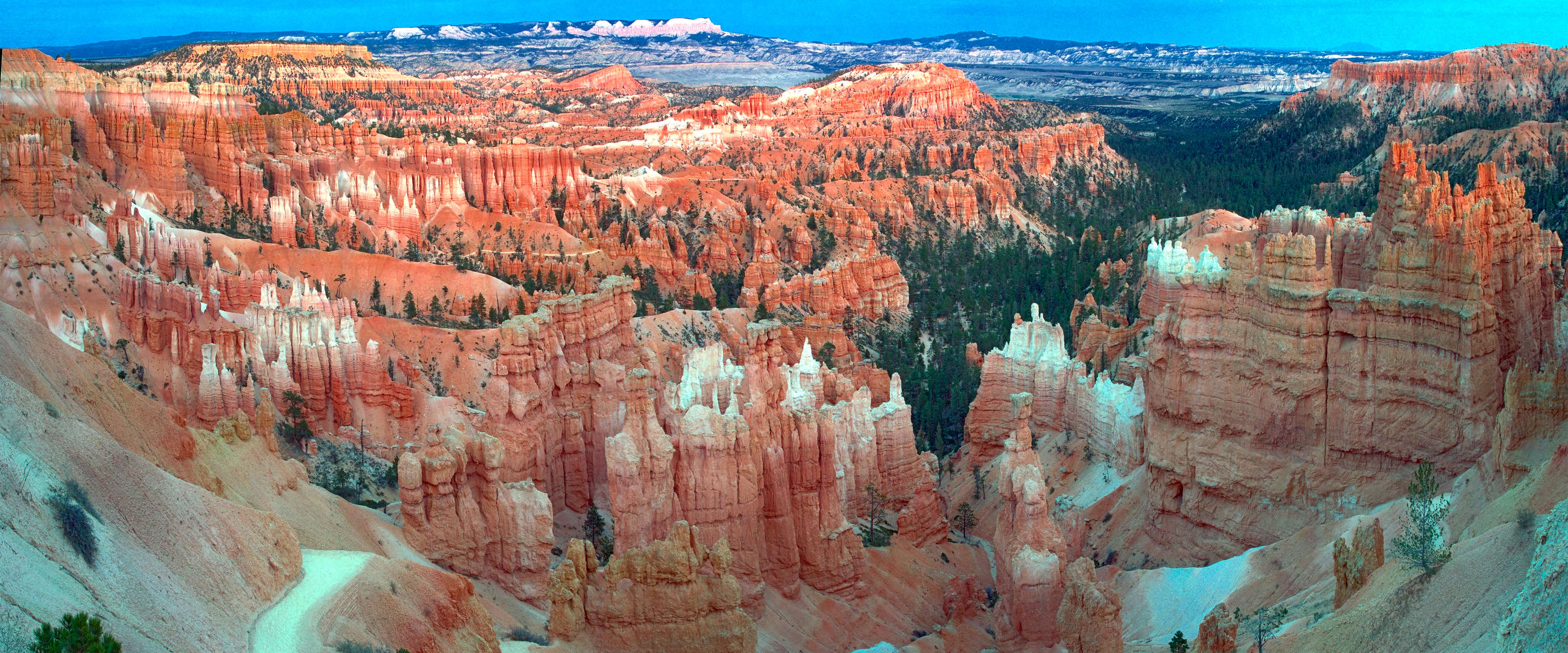             Fotomural Cañón Panorama roca roja y blanca
        