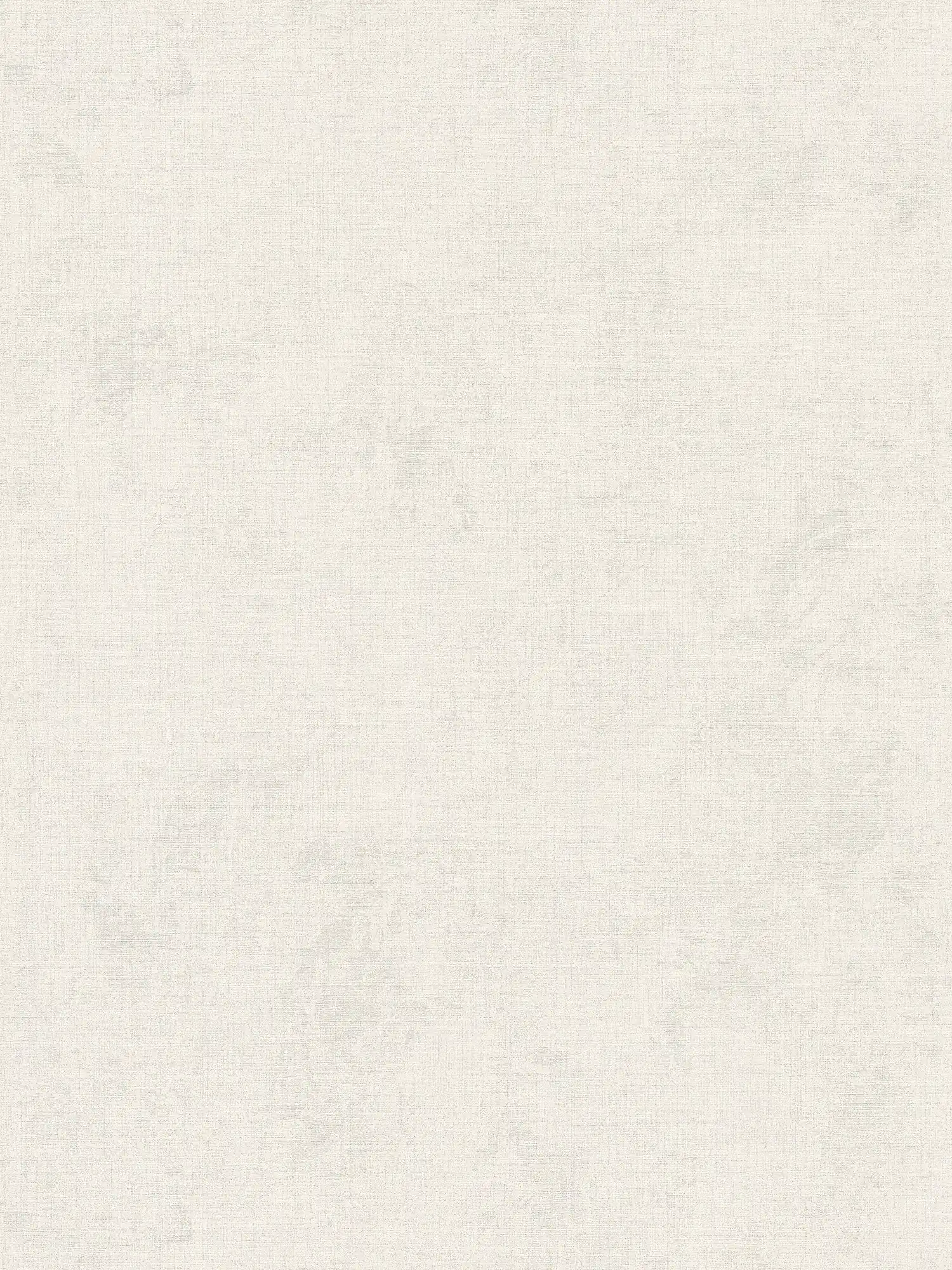 Linen look wallpaper plain, neutral - cream
