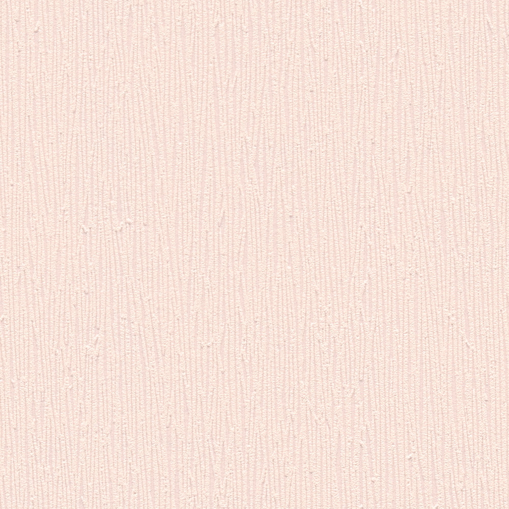             Non-woven wallpaper pink with natural tone-on-tone textured pattern - cream, pink
        