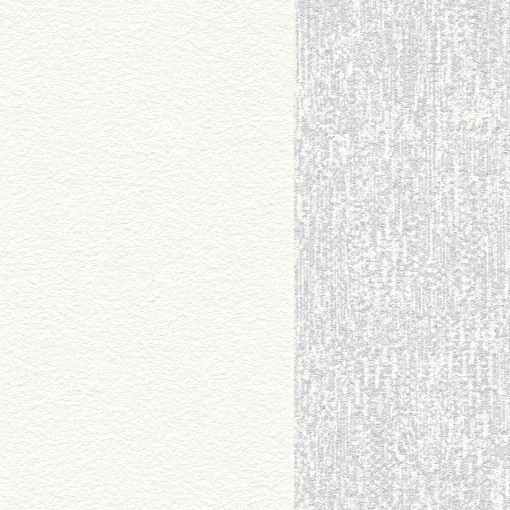             Papier peint rayé avec structure aspect mat - gris, blanc
        