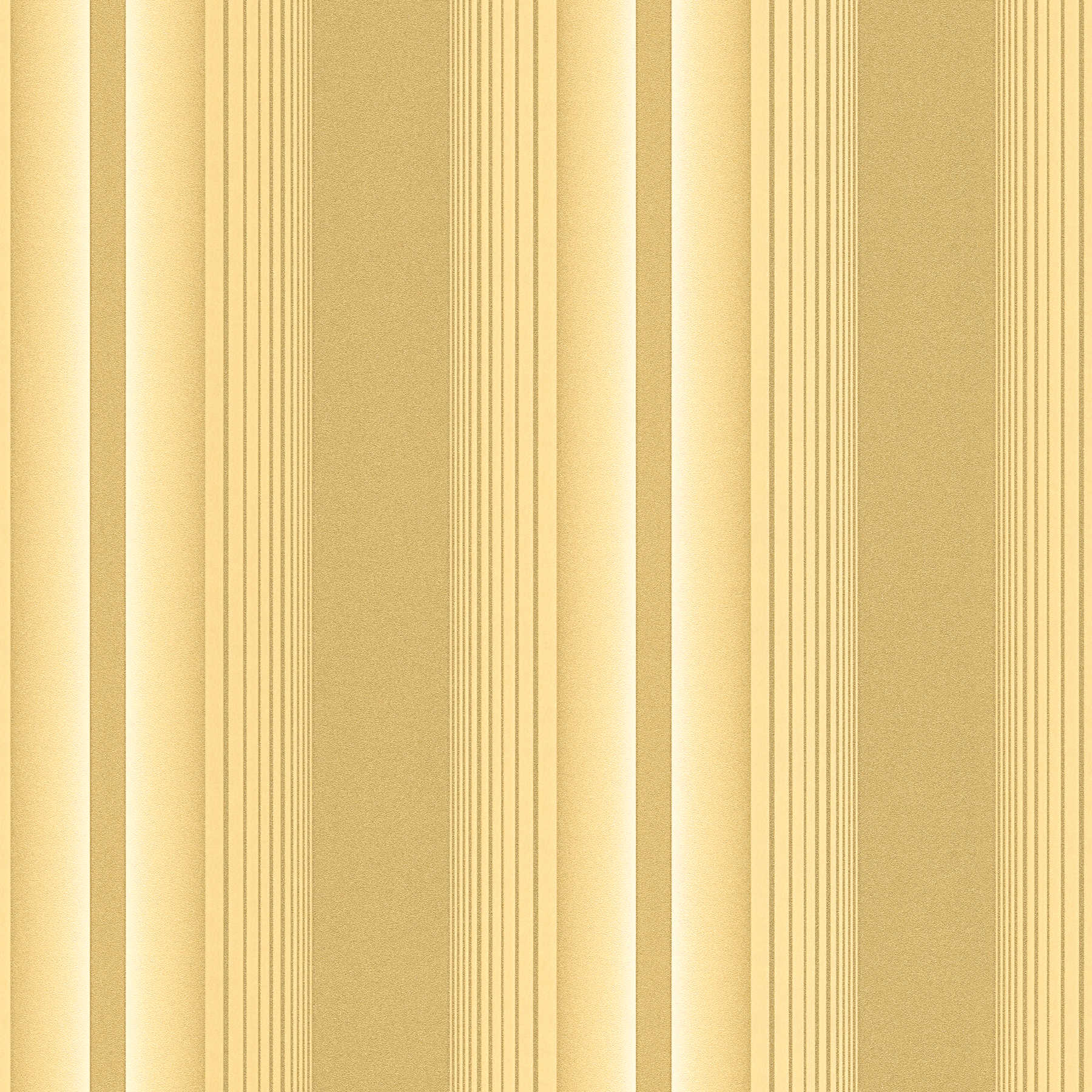 Golden wallpaper with stripe pattern, elegant & opulent
