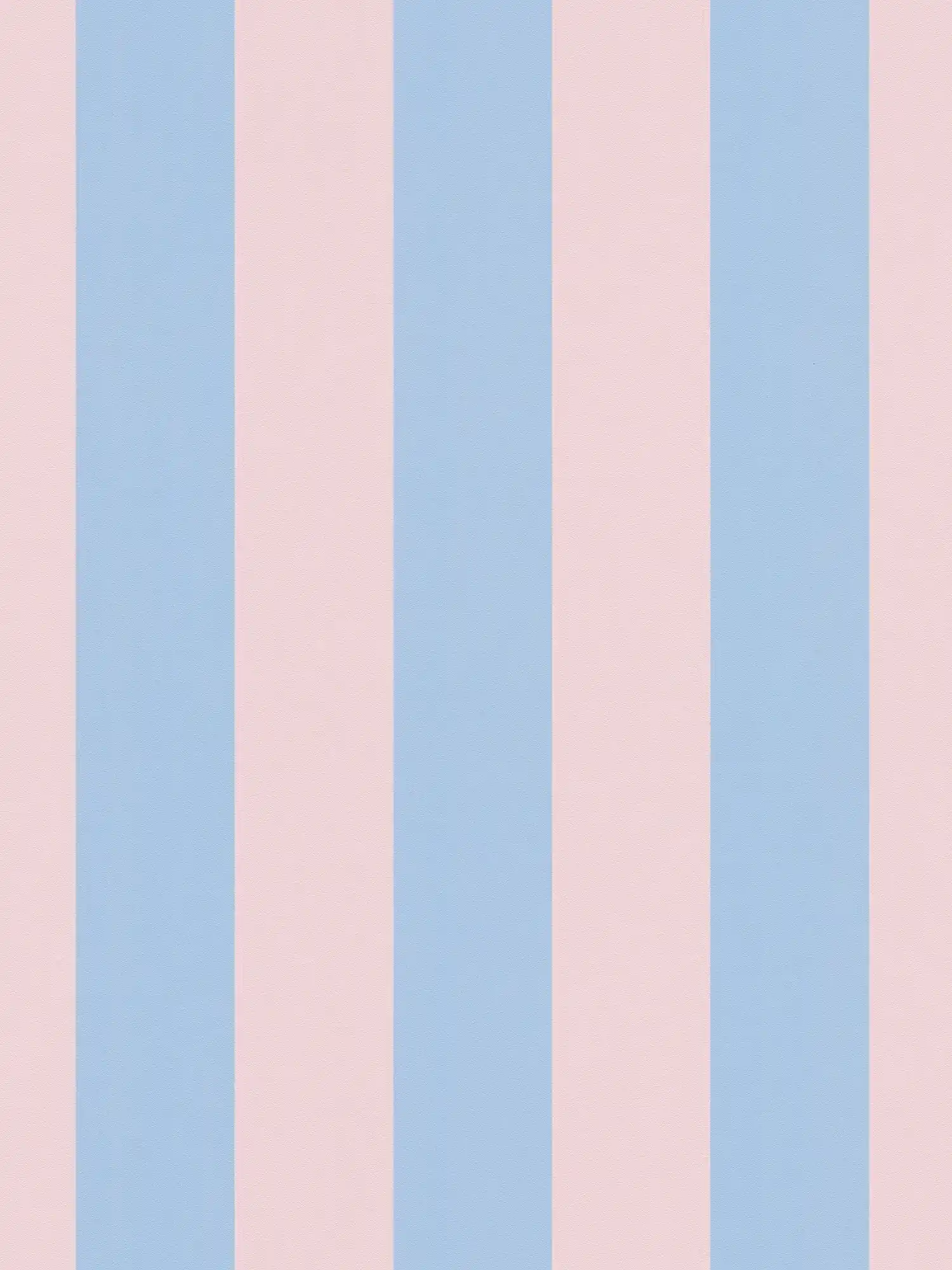 Papel pintado a rayas con estructura ligera - azul, rosa
