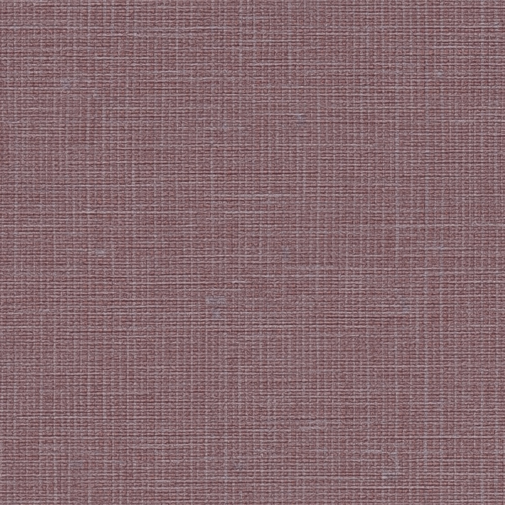             Papel pintado liso no tejido con estructura de lino - rojo
        