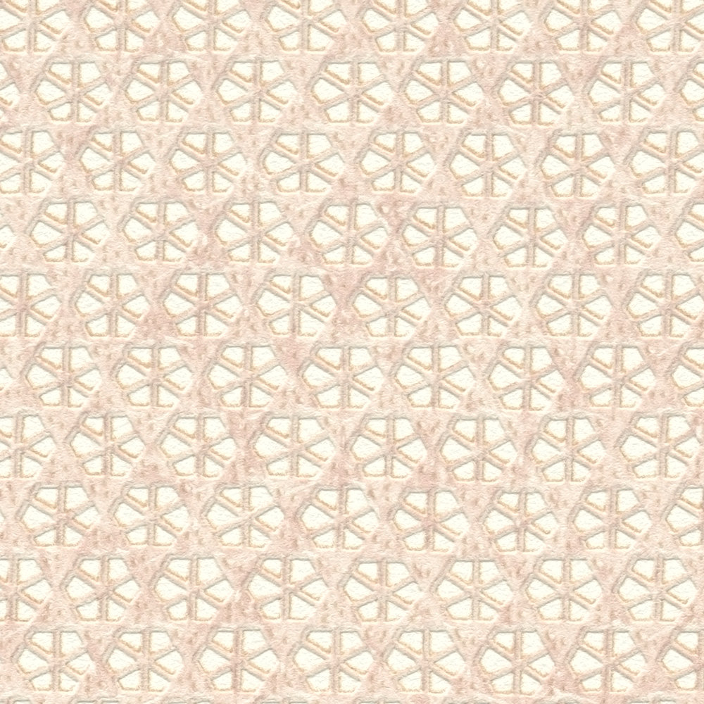             papel pintado trenza de viena - beige, marrón, crema
        