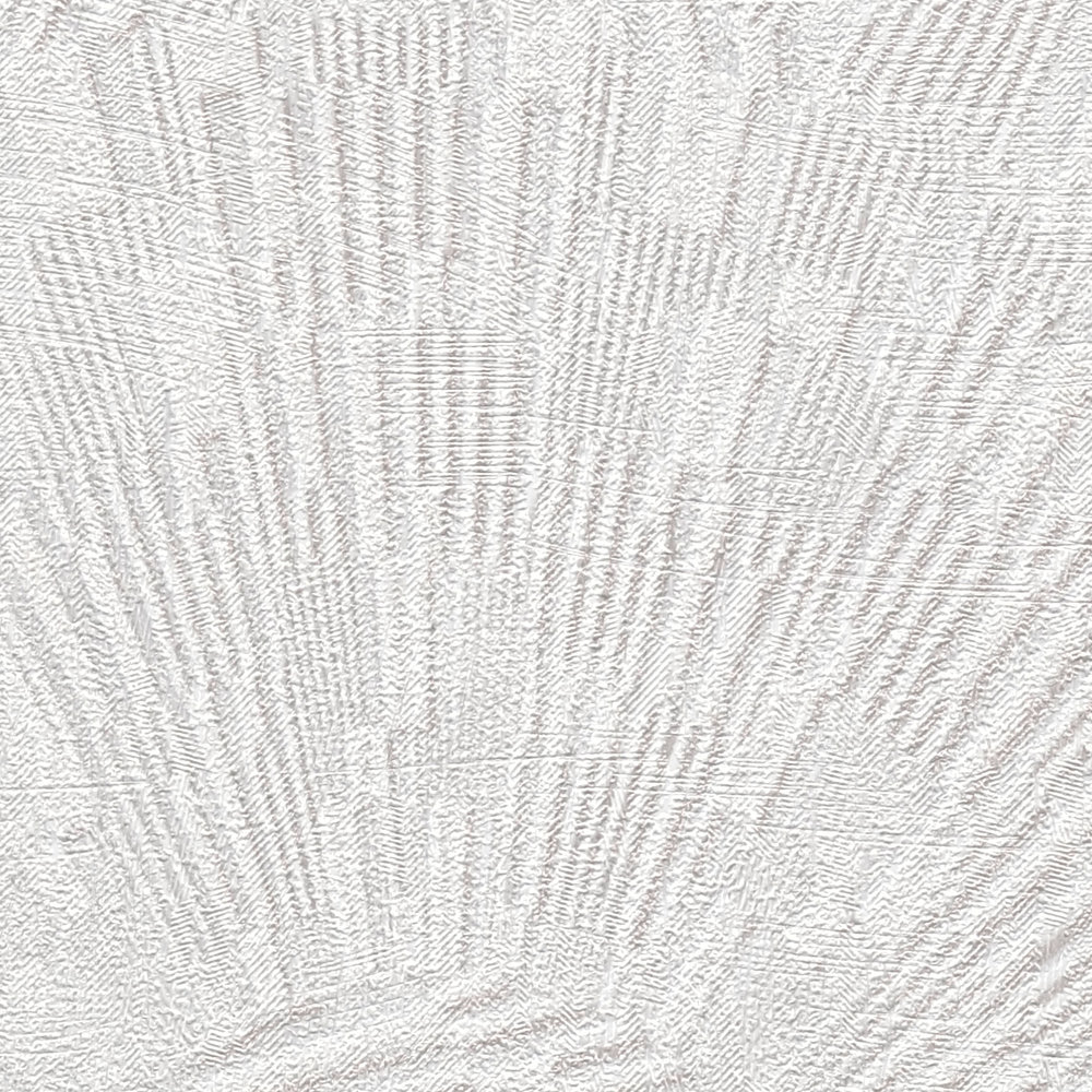            Papel pintado de tejido no tejido con motivos gráficos en estilo retro - beige, crema
        