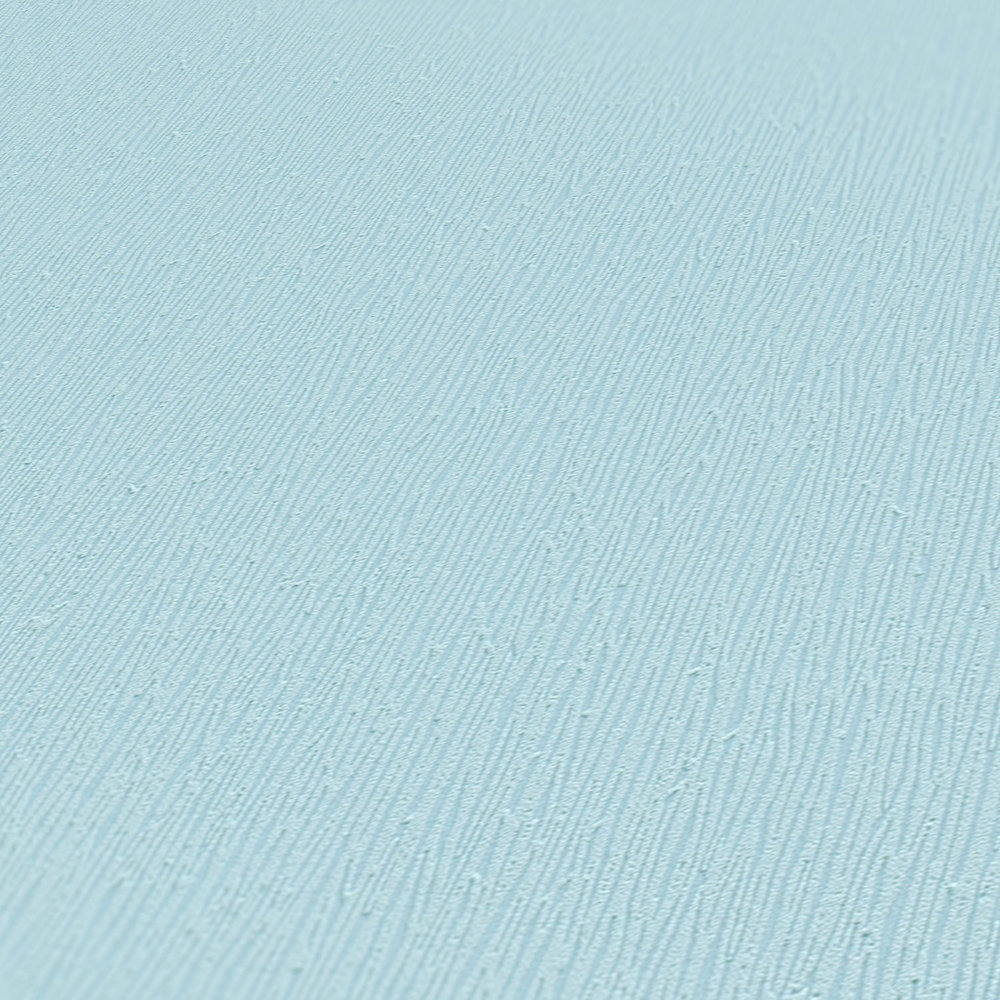             Baby blue non-woven wallpaper with plain texture design - green
        
