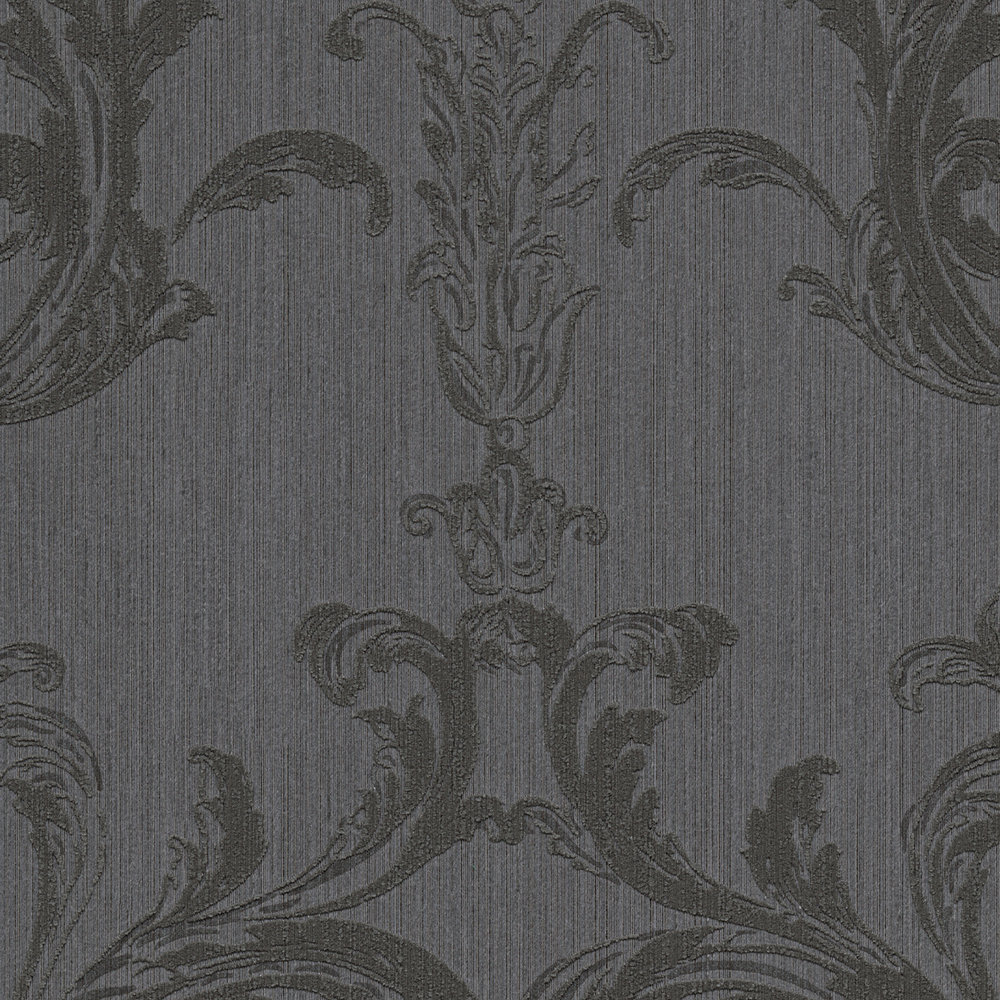             Papel pintado ornamental con detalle de textura - marrón
        