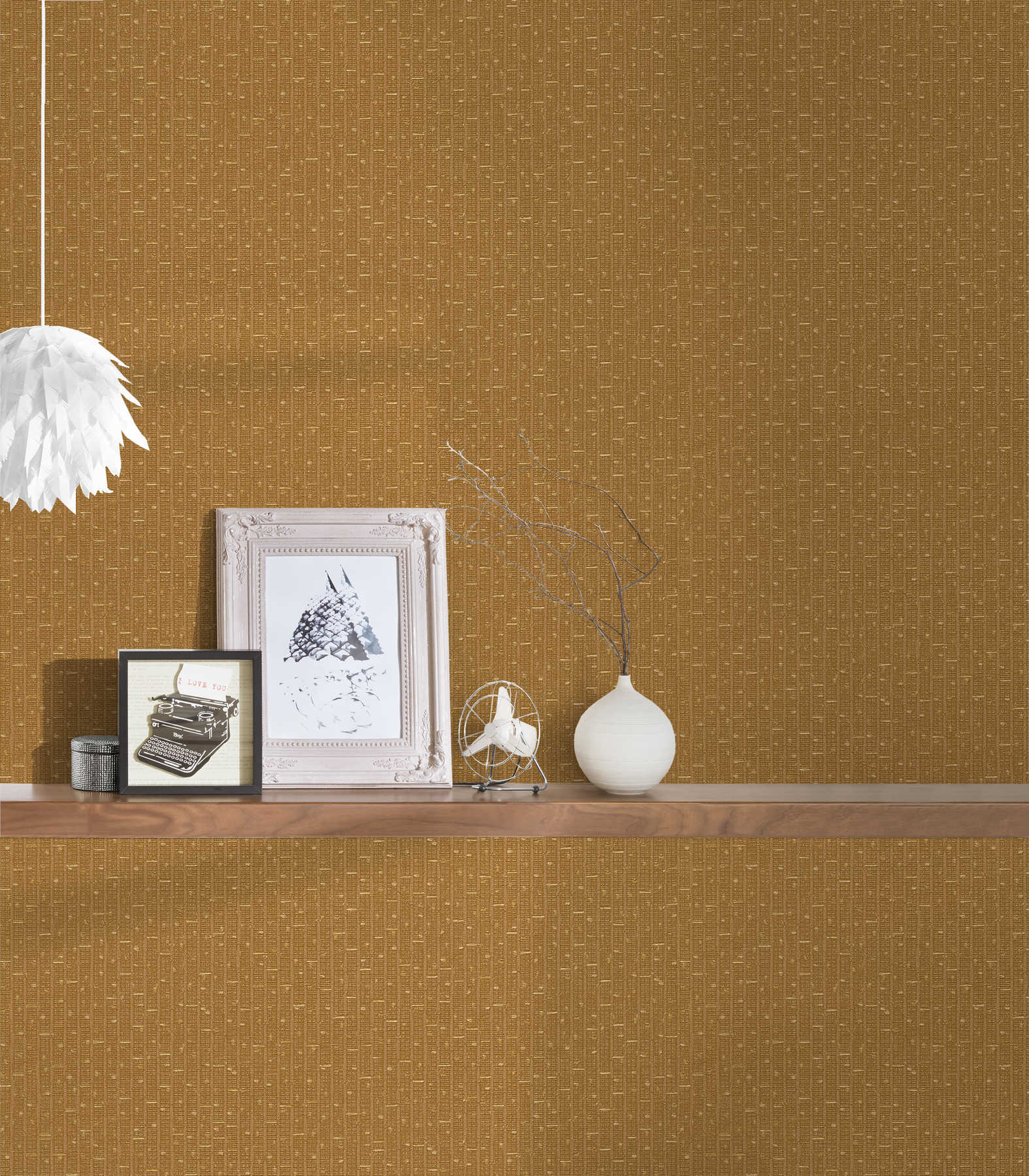             Non-woven wallpaper VERSACE gold metallic pattern & texture effect
        