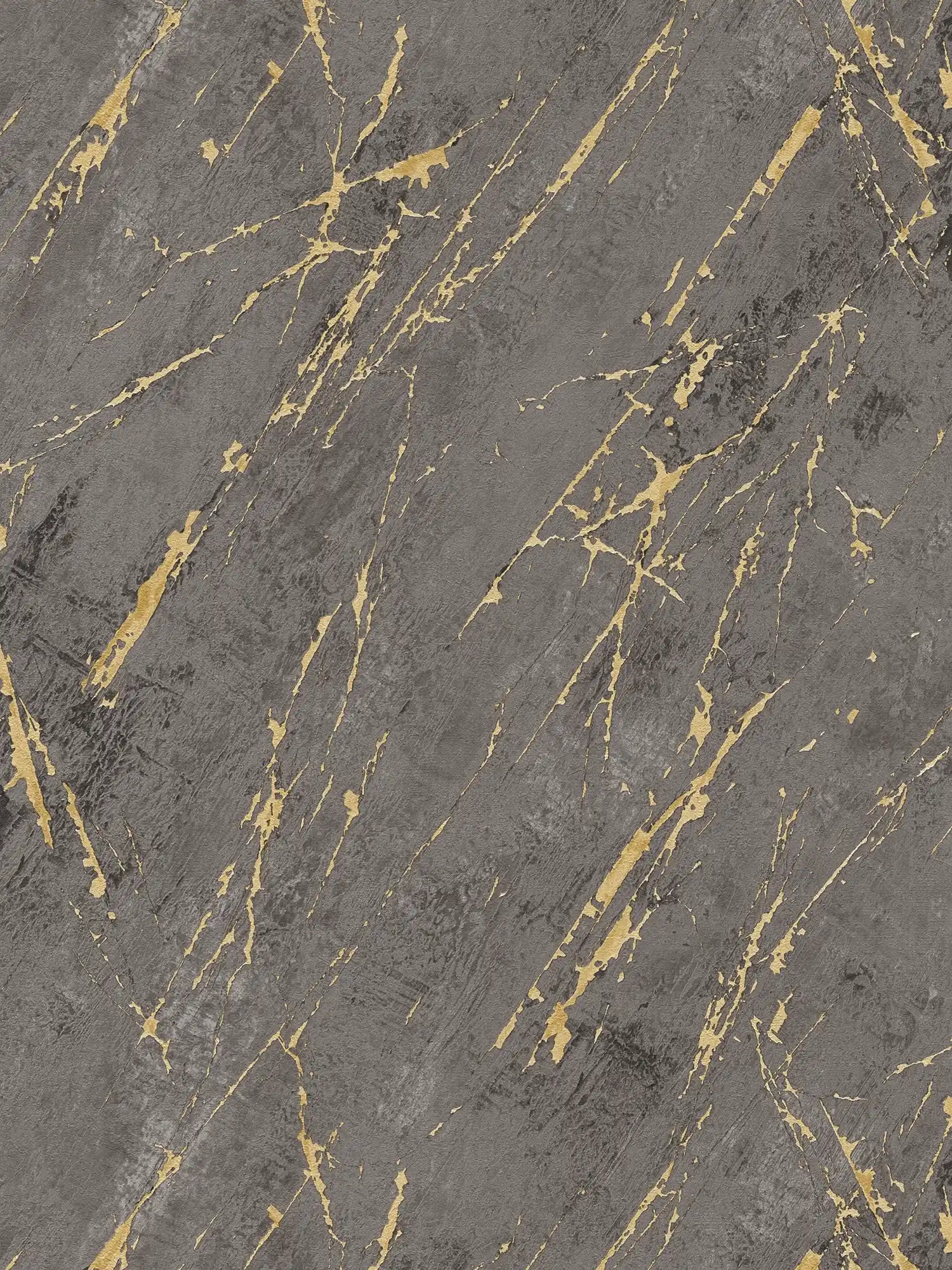 Black marble wallpaper with gold marble effect
