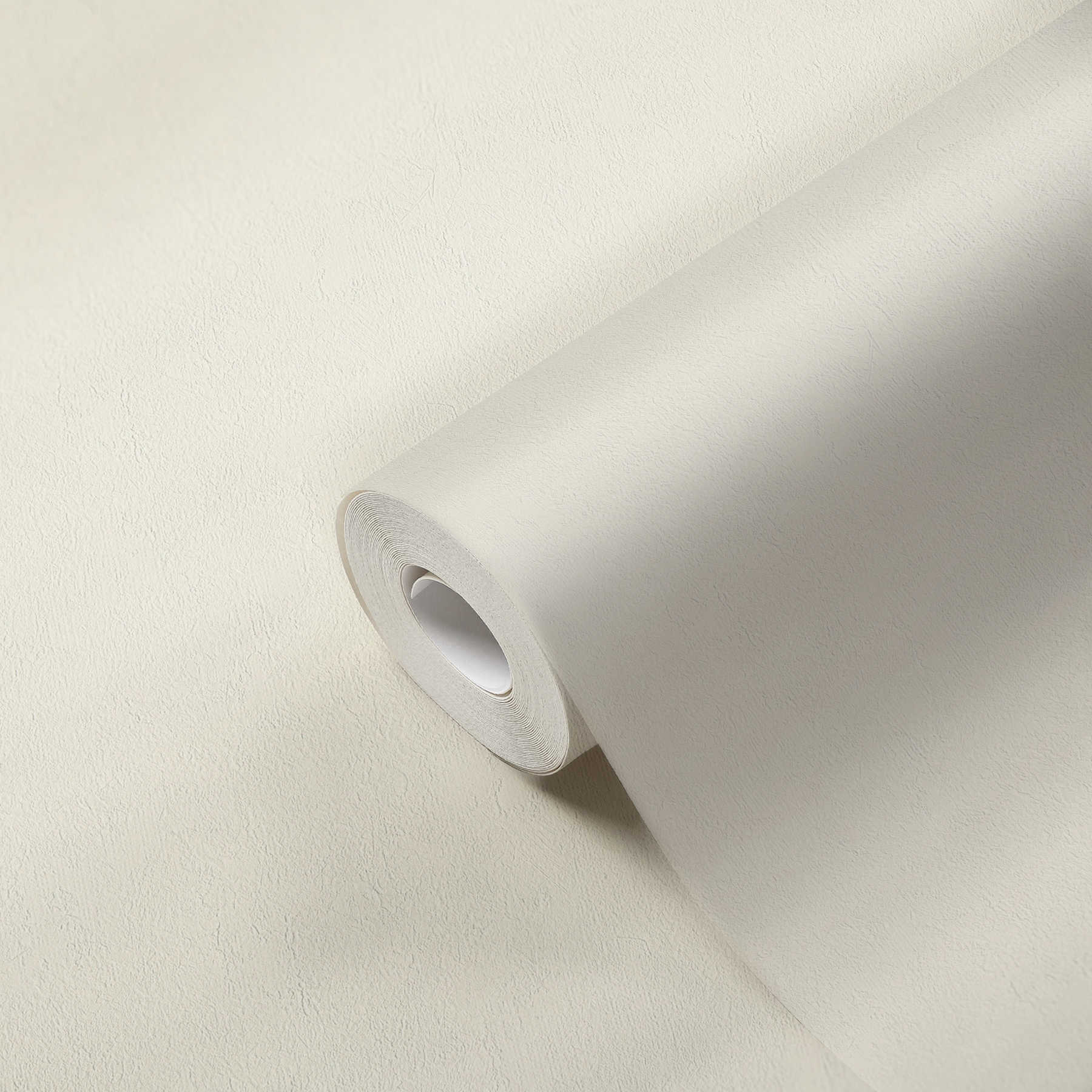             Non-woven wallpaper plain cream, neutral plain wallpaper silk matte
        