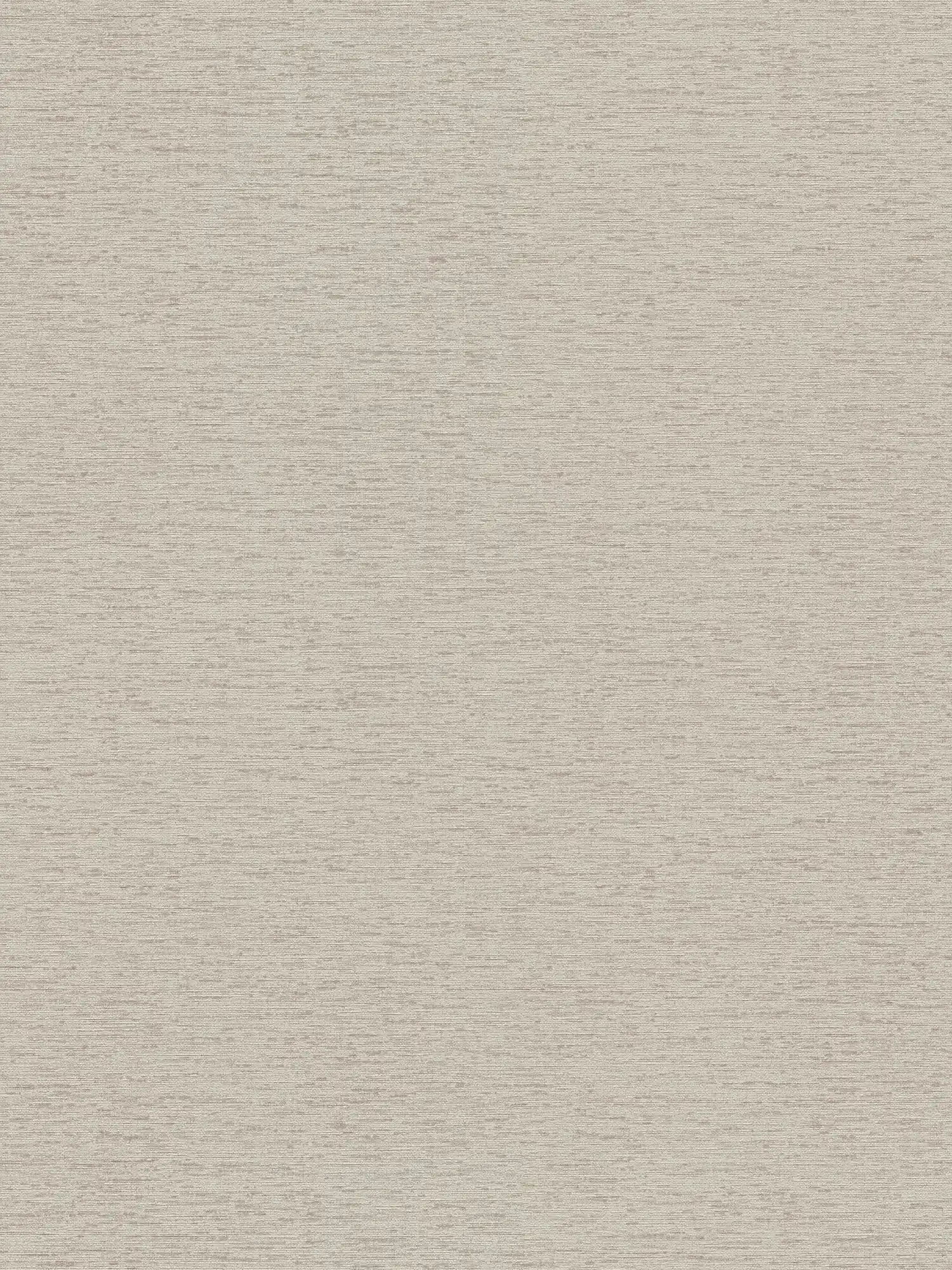 Non-woven wallpaper plain with fabric structure, matt - taupe

