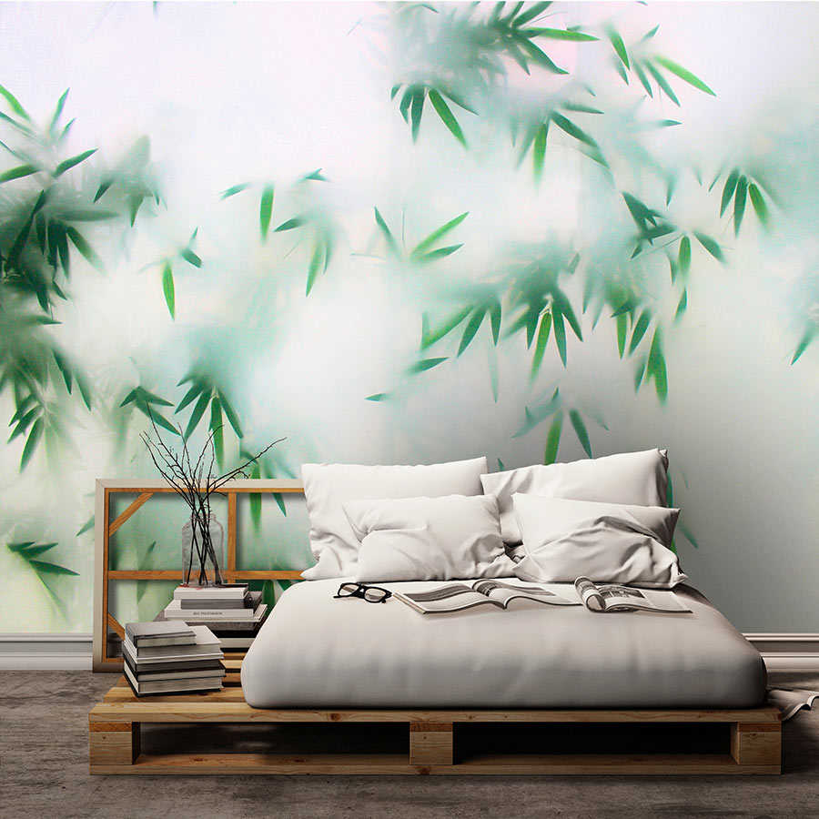         Panda Paradise 3 - leaves photo wallpaper bamboo in the mist
    