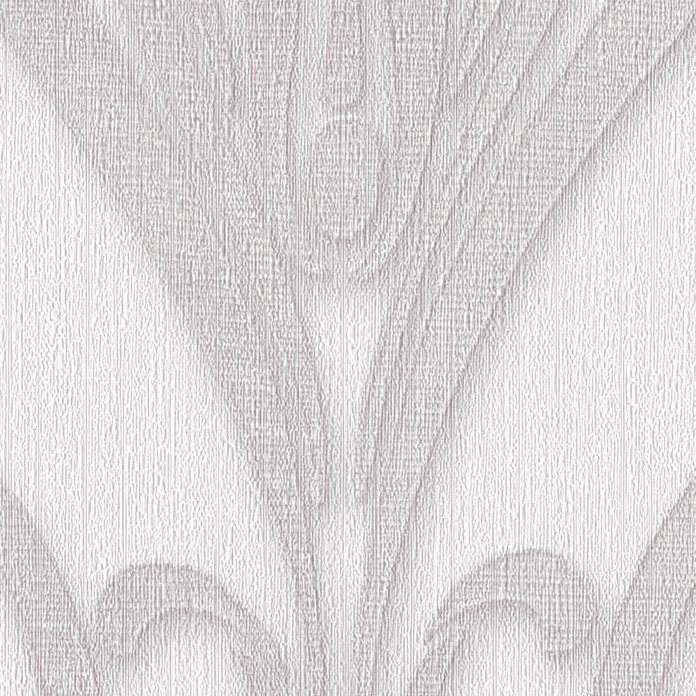             Papel pintado ornamental con motivos Art Deco y estructura textil
        