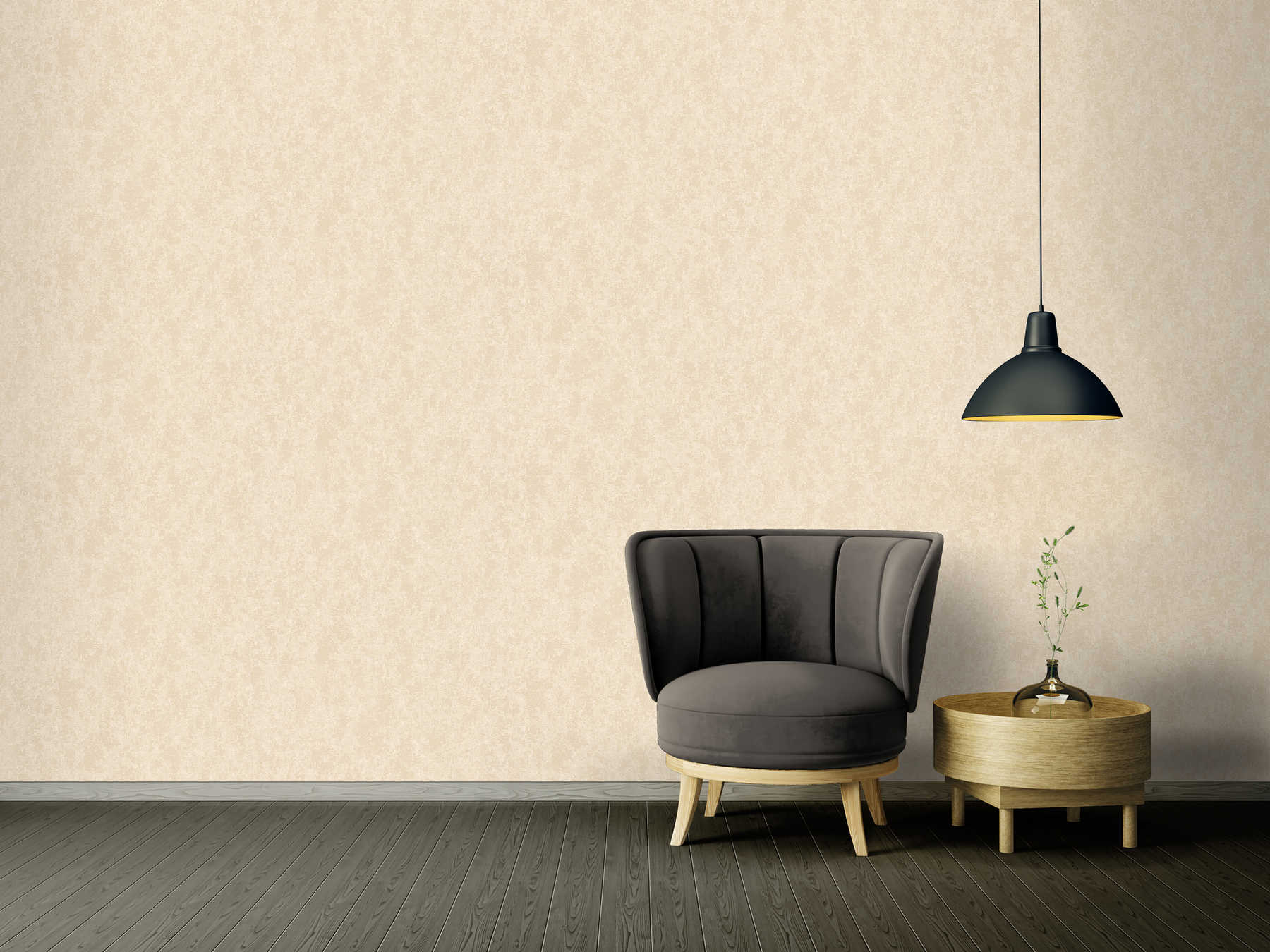             Beige plaster look wallpaper in classic style with mottled colour
        