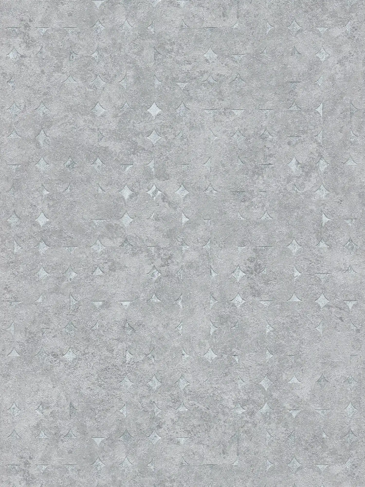 Onderlaag behang met geometrische vormen en glanzende accenten - grijs, zilver
