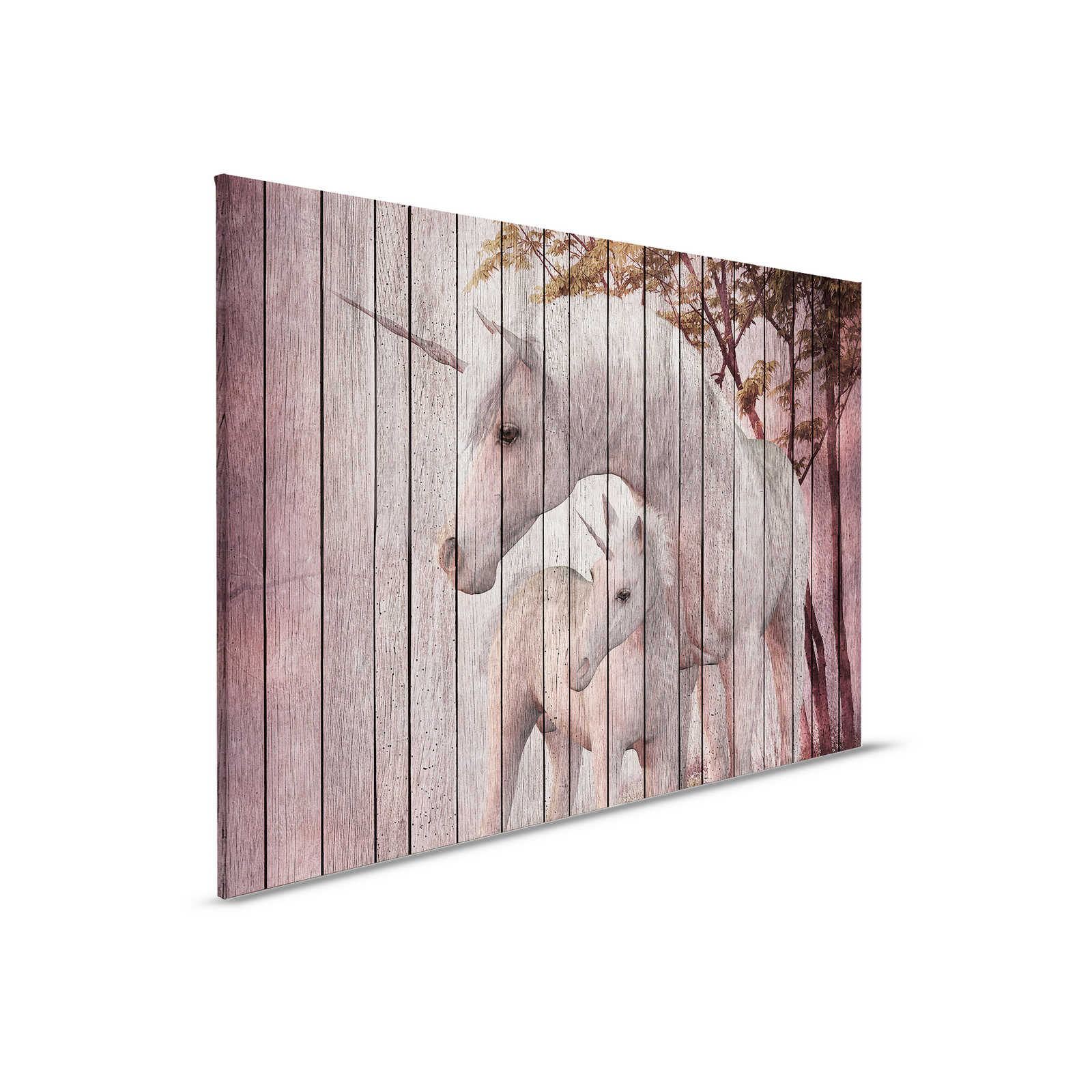         Fantasy 4 - Unicorn & Wood Look Canvas Painting - 0.90 m x 0.60 m
    