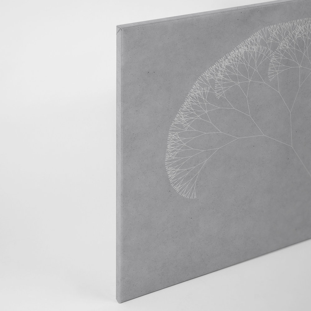             Quadro su tela Dandelions Tree | grigio, bianco - 0,90 m x 0,60 m
        