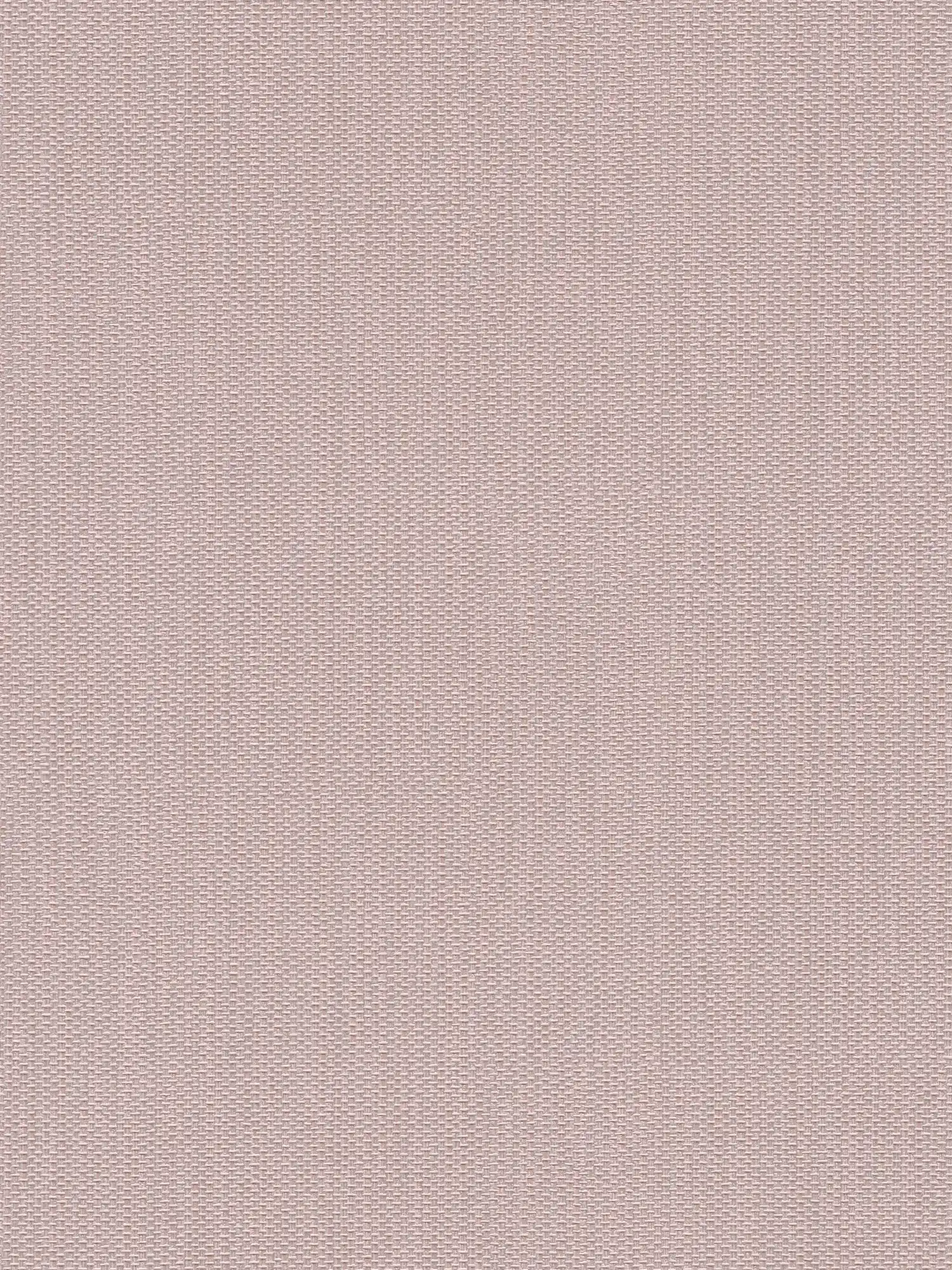 Textured non-woven wallpaper in textile look - pink, silver
