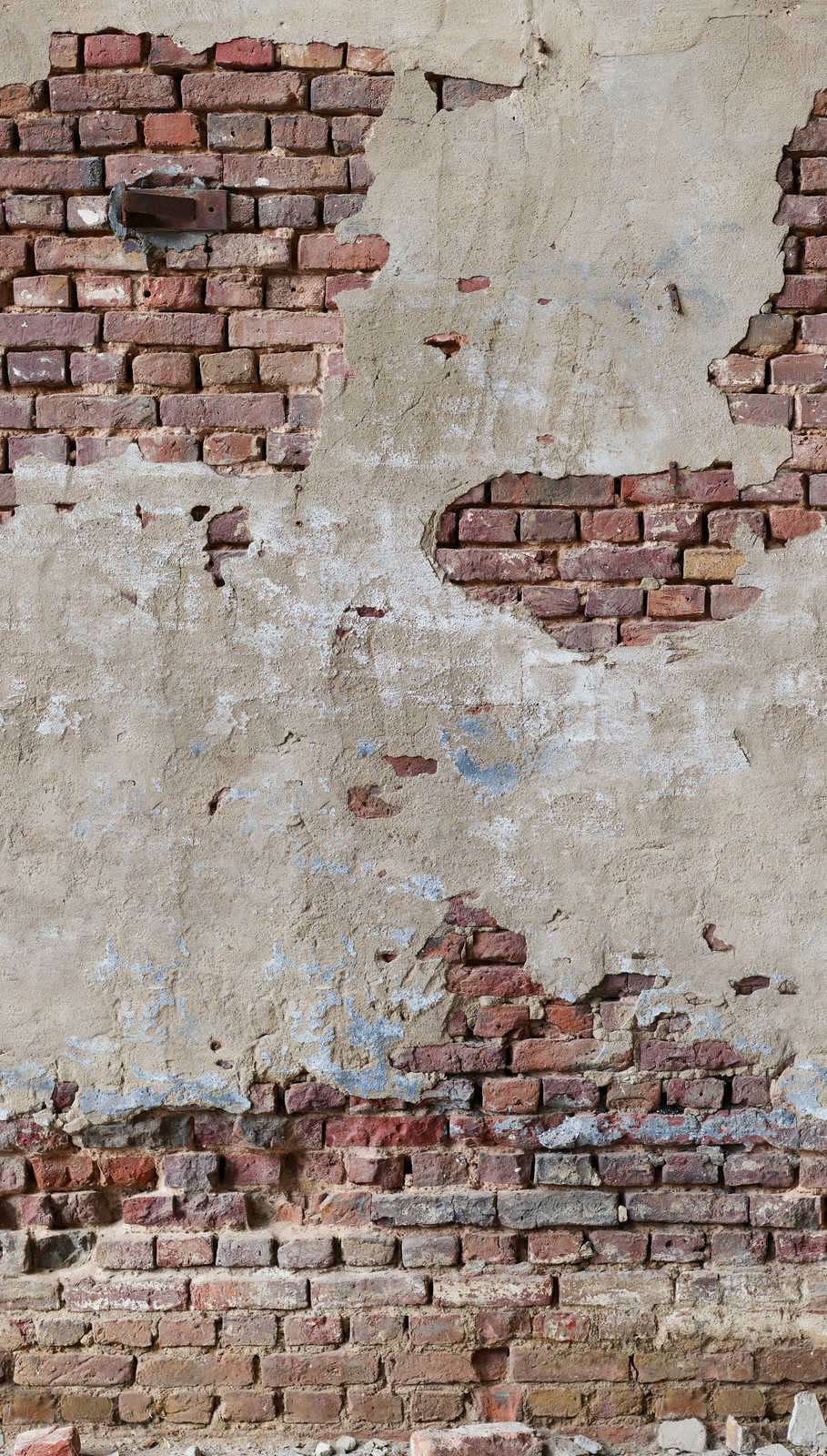             Brick Wall Wallpaper in Used Look - Beige, Brown, Cream
        