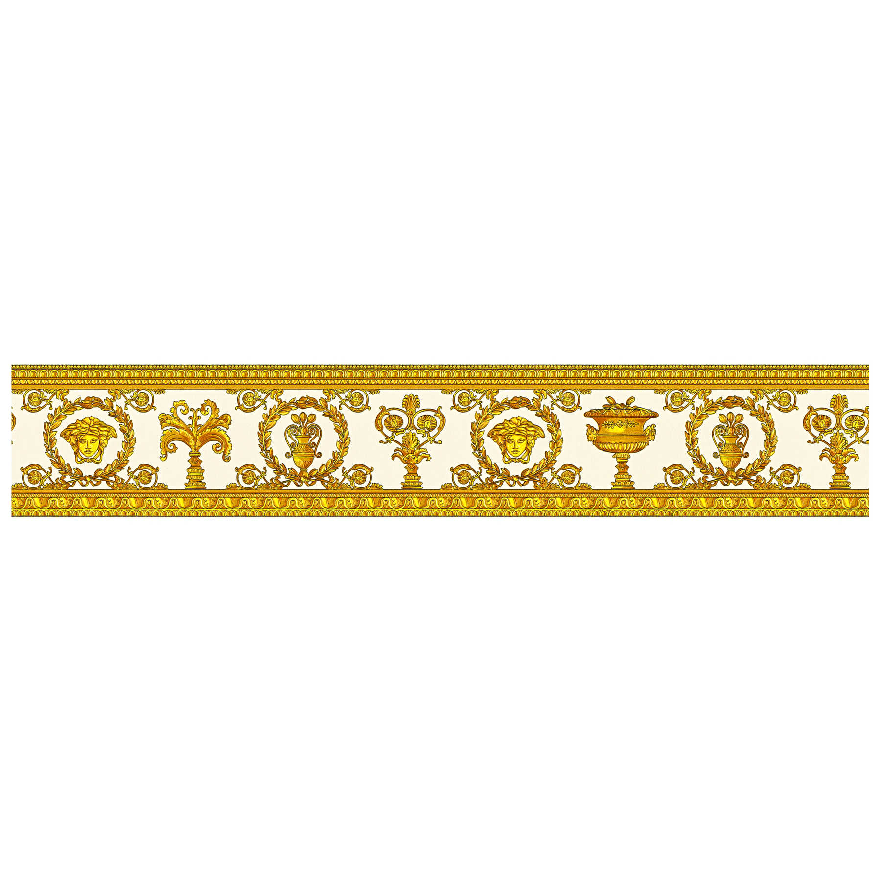 VERSACE wallpaper border golden ornamental border - metallic
