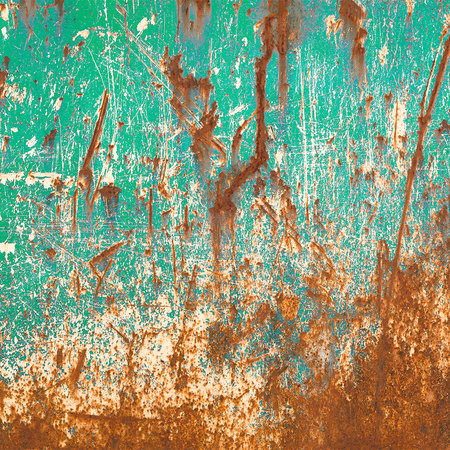         Metal photo wallpaper rust optics in Industrail style
    