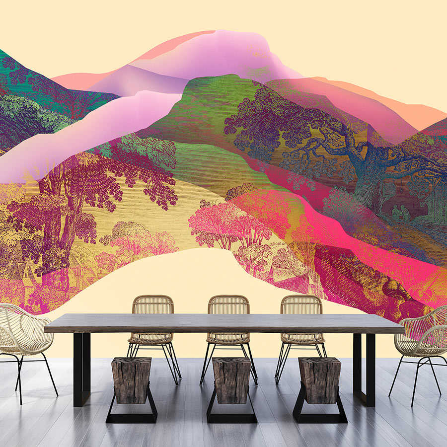         Magic Mountain 2 - mural mountain landscape abstract
    