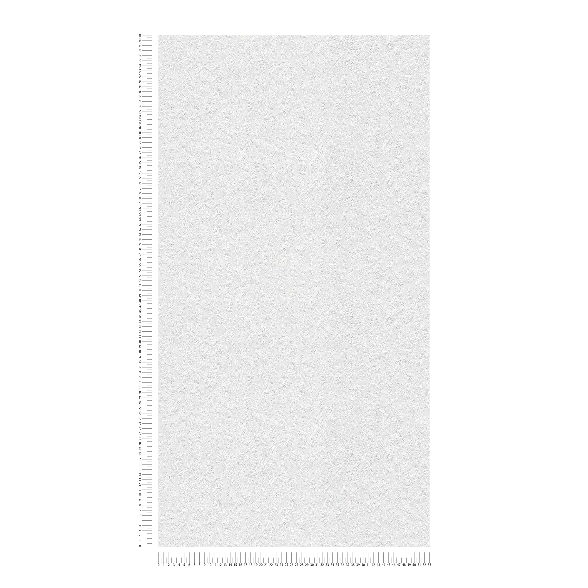             Carta da parati con motivo strutturato in aspetto grezzo - verniciabile, bianco
        