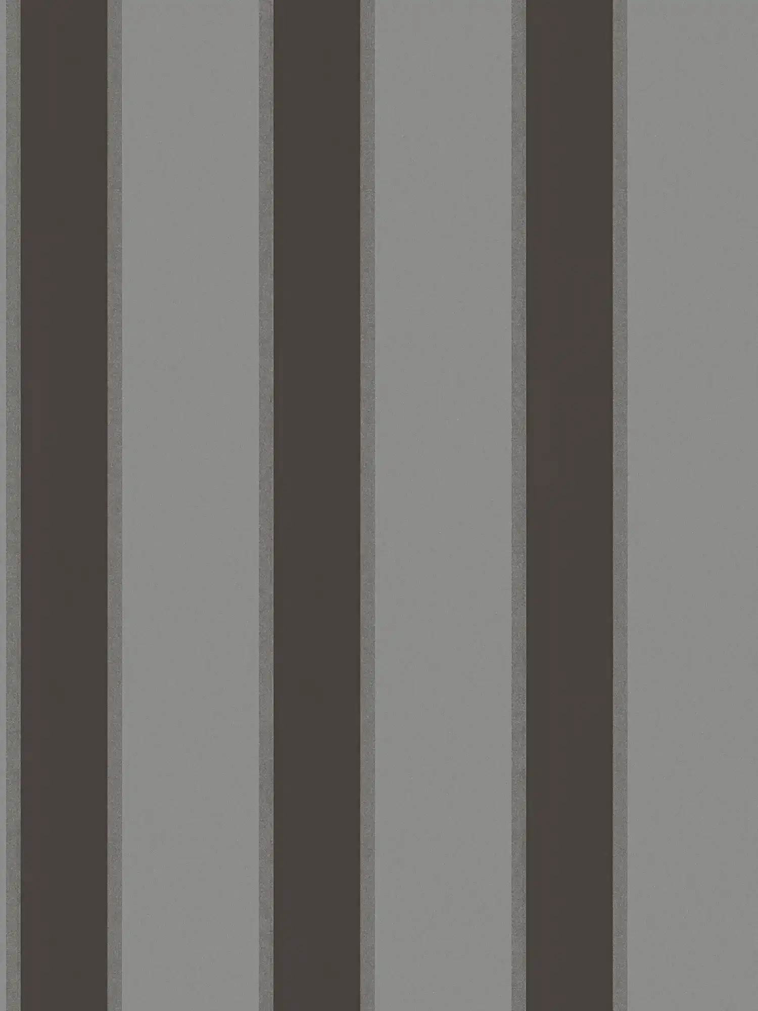 Metallic behang met strepenpatroon - grijs, zwart
