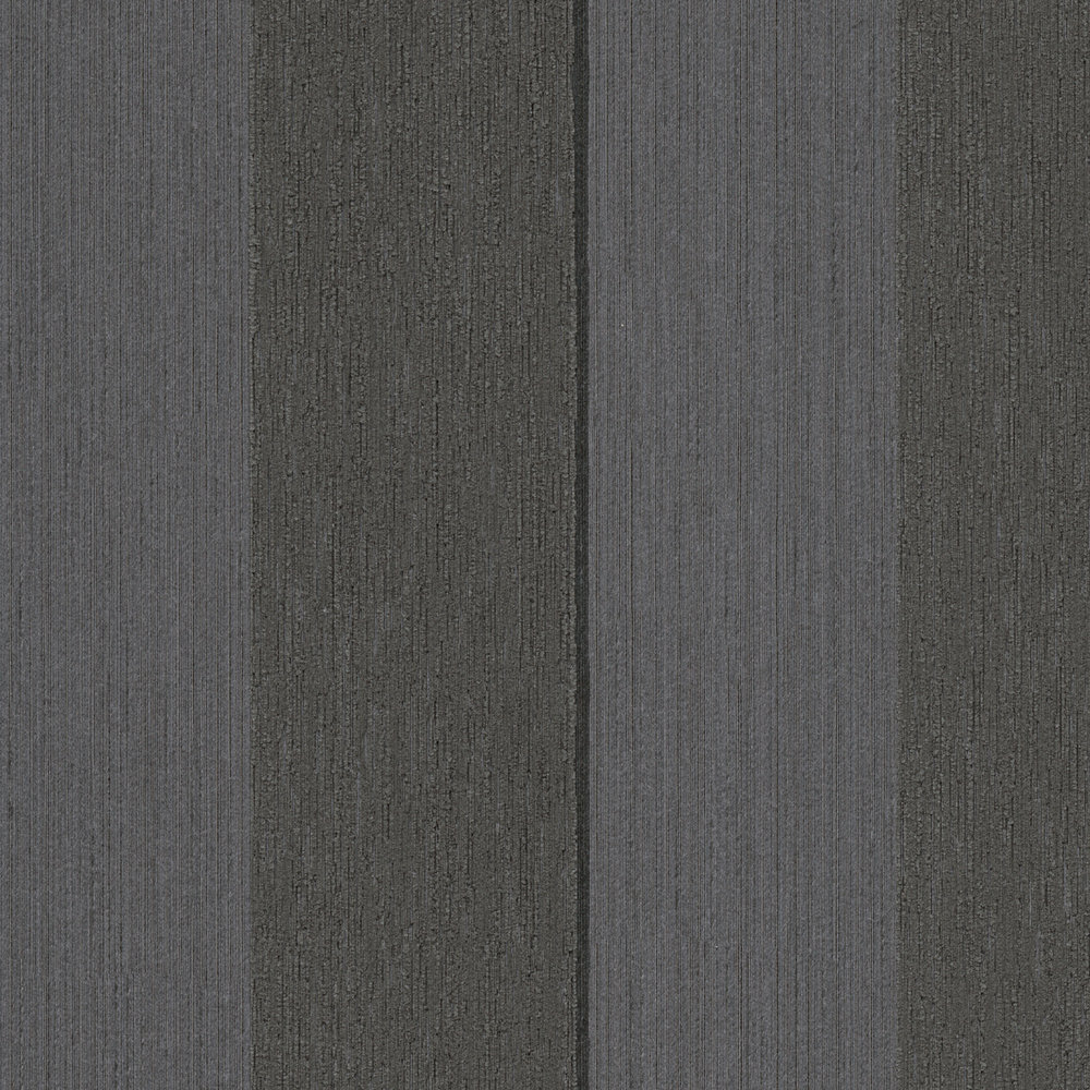             Papel pintado no tejido oscuro a rayas con textura - marrón
        