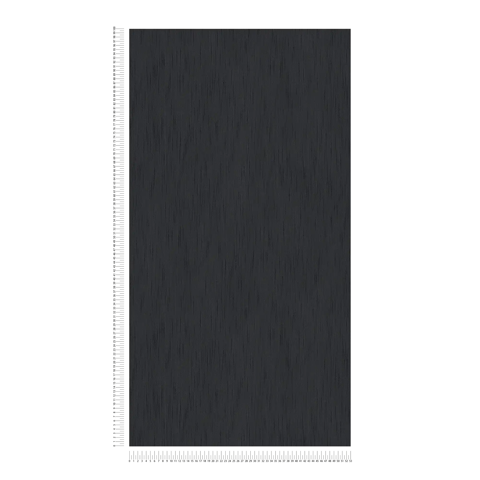             Papel pintado de seda negra con estructura textil y efecto moteado
        