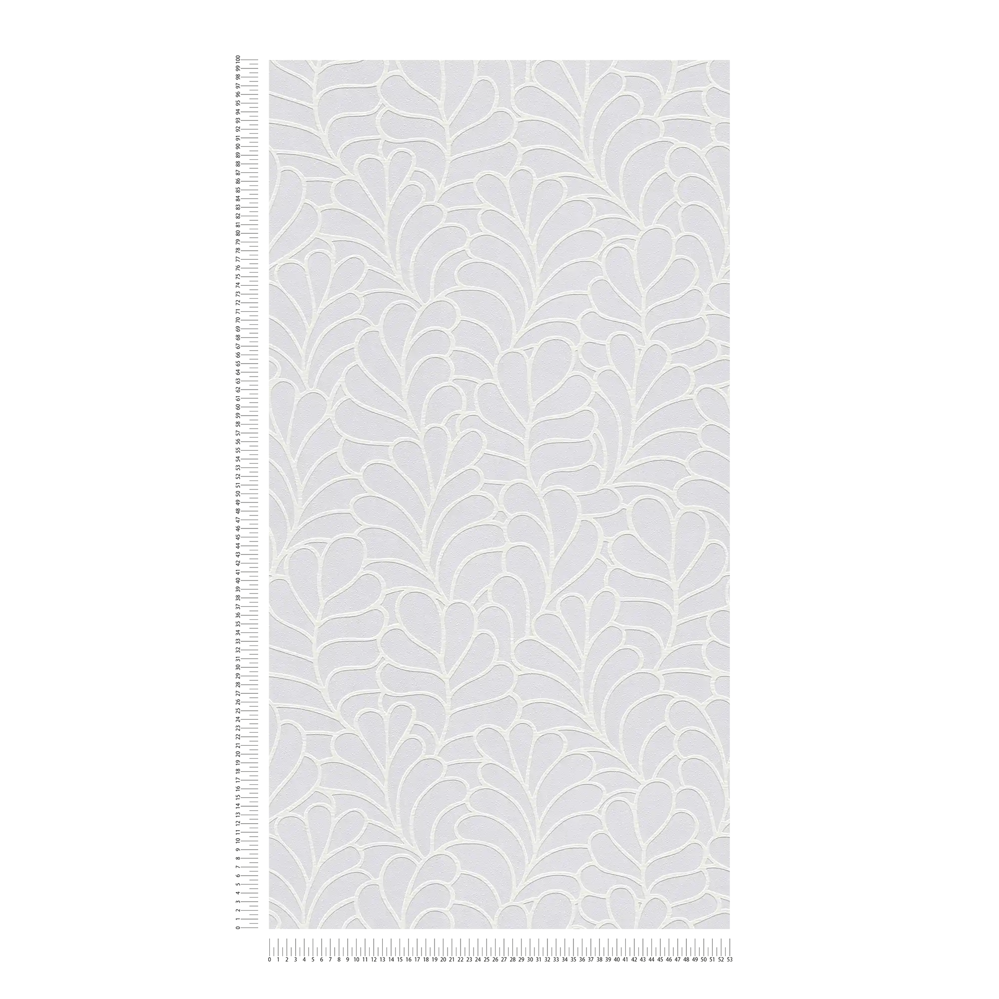             Paintable wallpaper with floral leaf pattern - Paintable
        