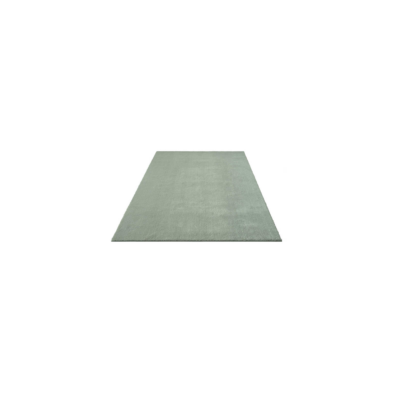 Zacht hoogpolig tapijt in groen - 150 x 80 cm

