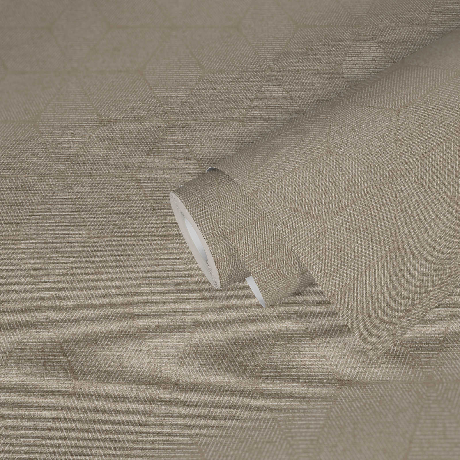             Papier peint intissé style naturel - beige, blanc
        