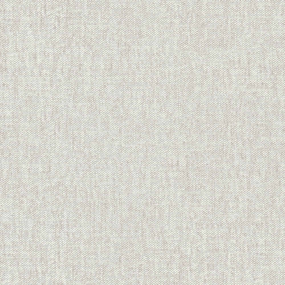             Carta da parati vintage grigio chiaro con motivo tessile - grigio, beige
        