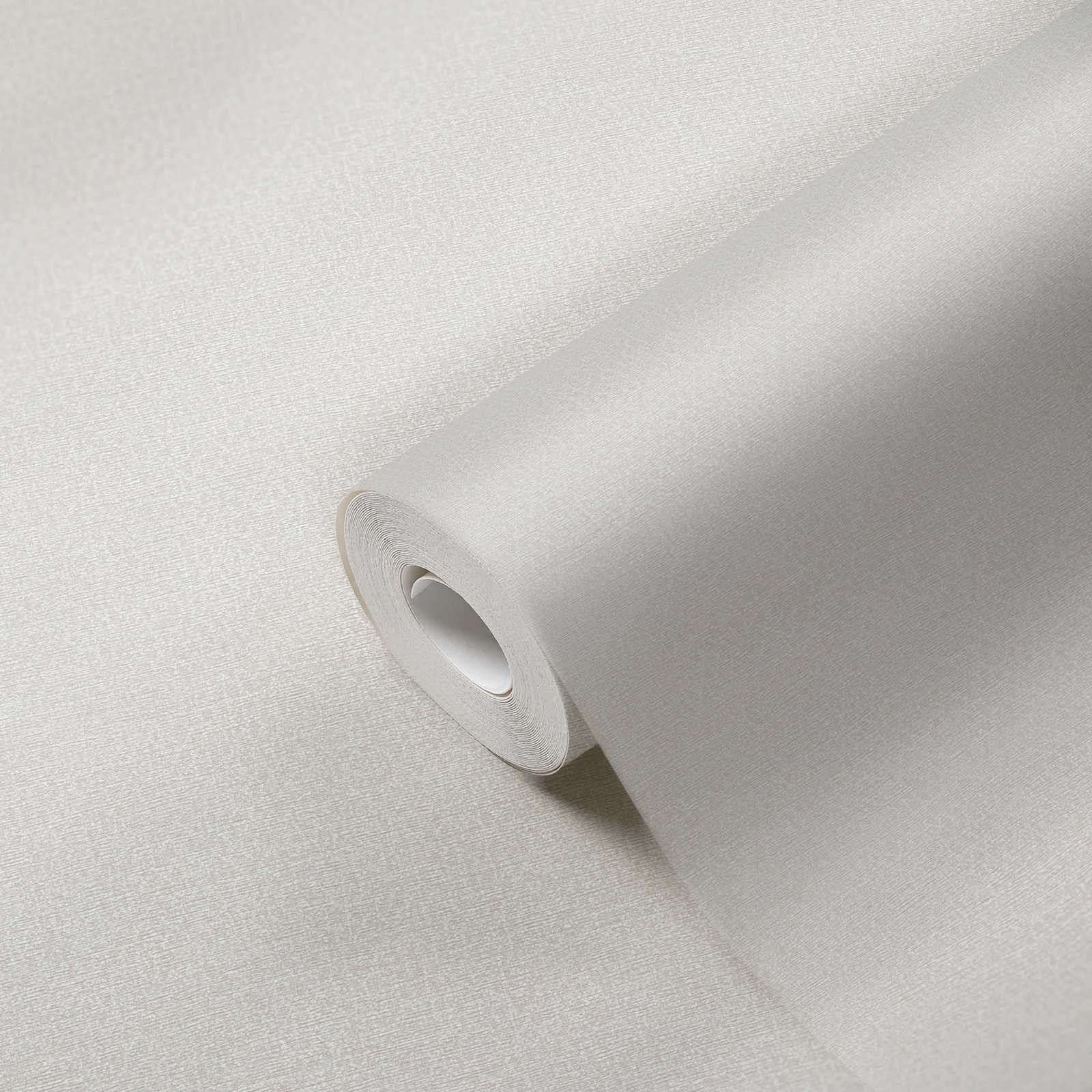             Papier peint brillant sans PVC à motif moucheté - gris, blanc
        