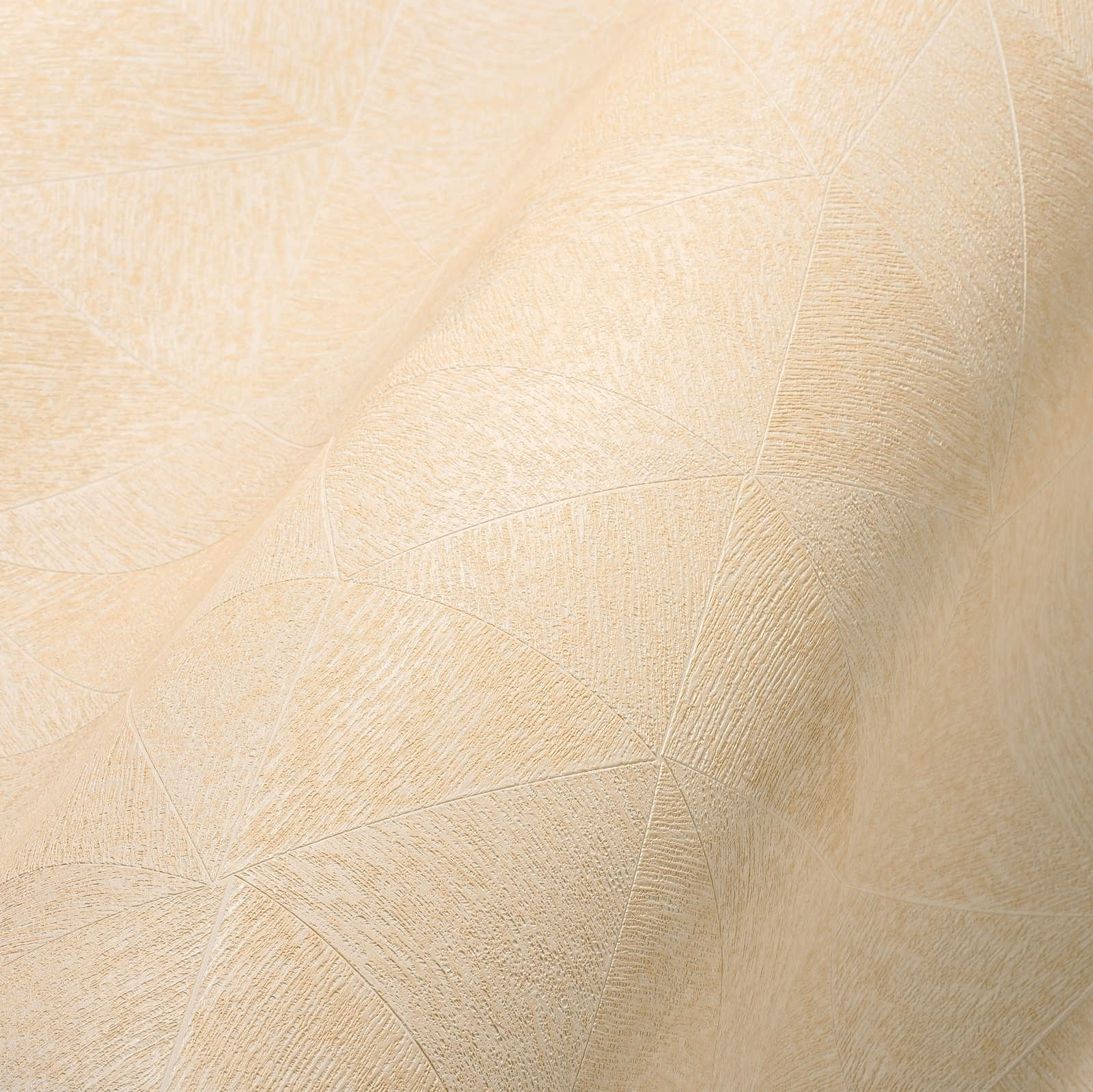             Papier peint intissé graphique avec motif discret - beige
        