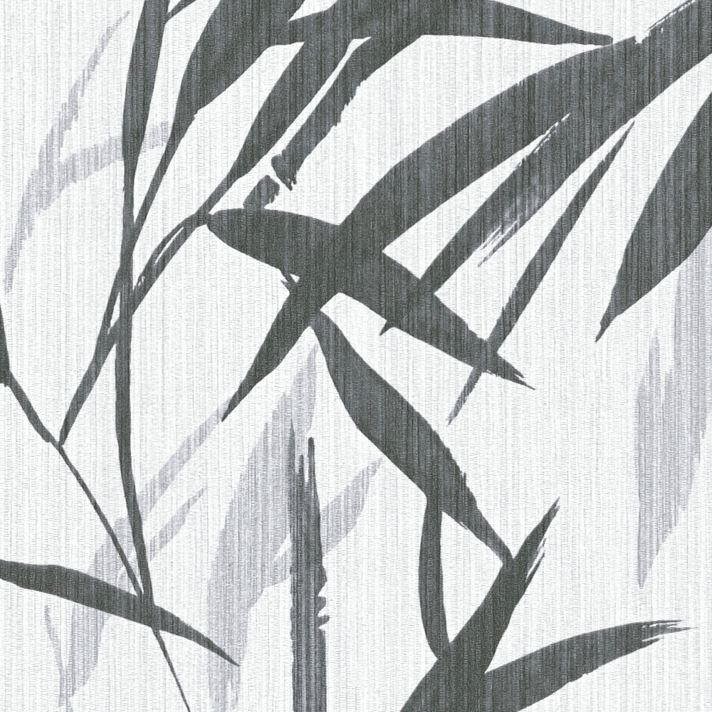             MICHALSKY papier peint intissé bambou design en noir et blanc
        