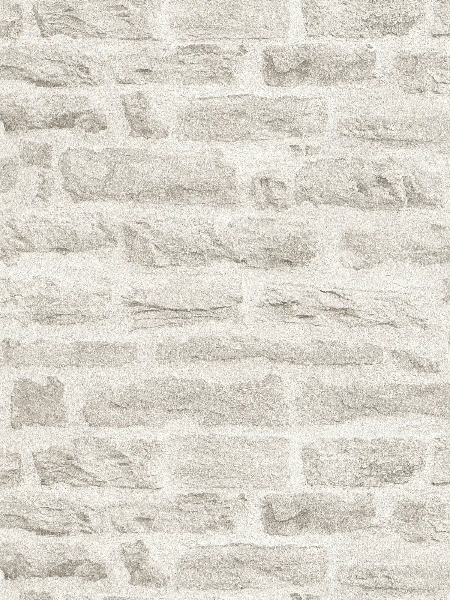 Wallpaper with grey natural stone pattern - grey
