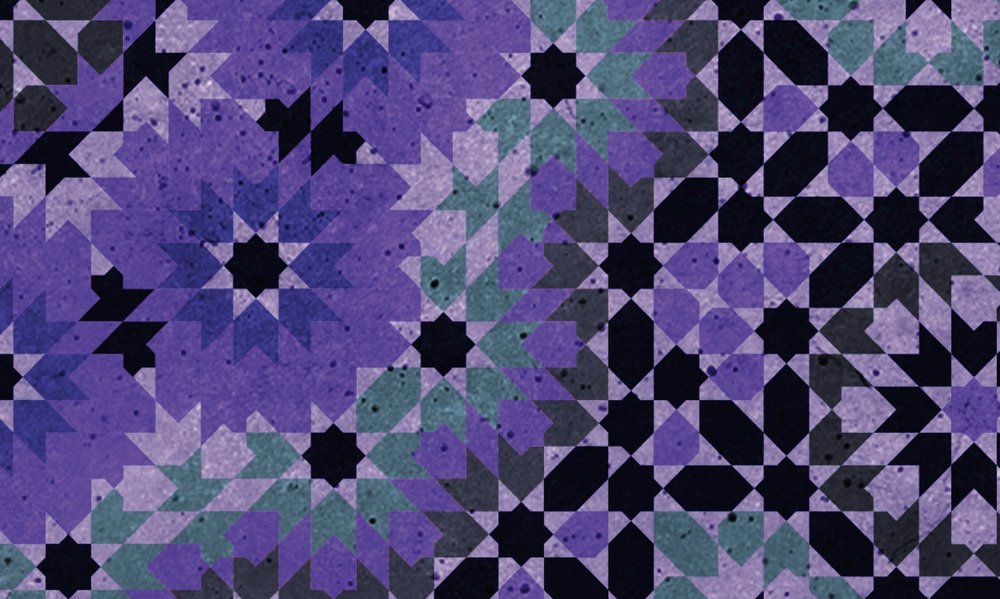             Purple mosaic graphic pattern wallpaper
        