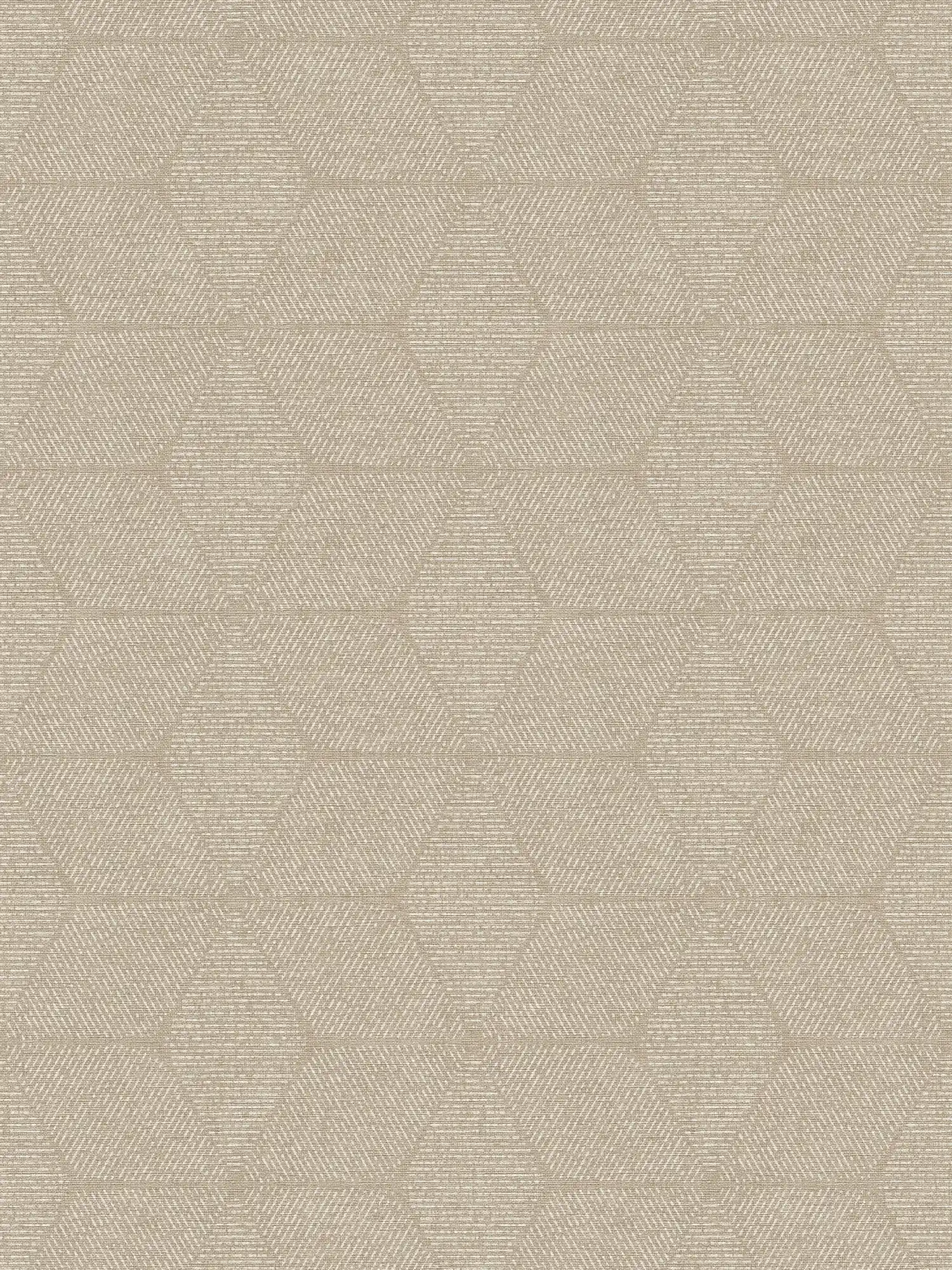         Non-woven wallpaper in natural style - beige, white
    
