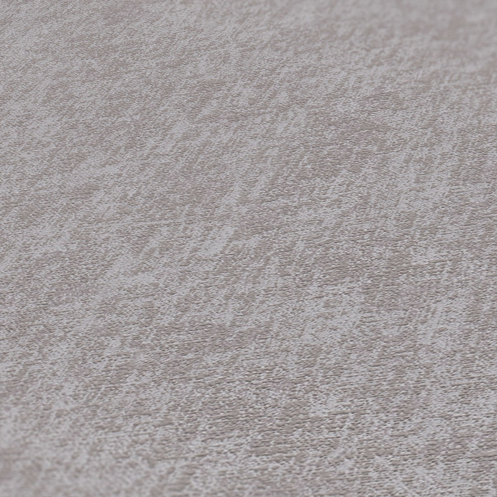             Papier peint uni chiné avec aspect textile - gris, marron
        