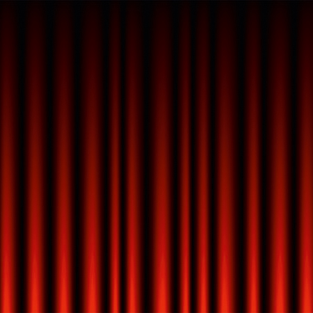         Photo wallpaper dark red velvet curtain with straight drape
    