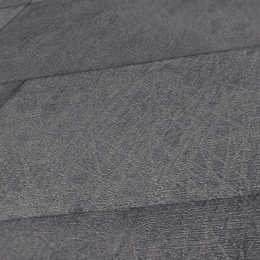             Papier peint maçonnerie avec effet structuré, brillant - gris, noir
        