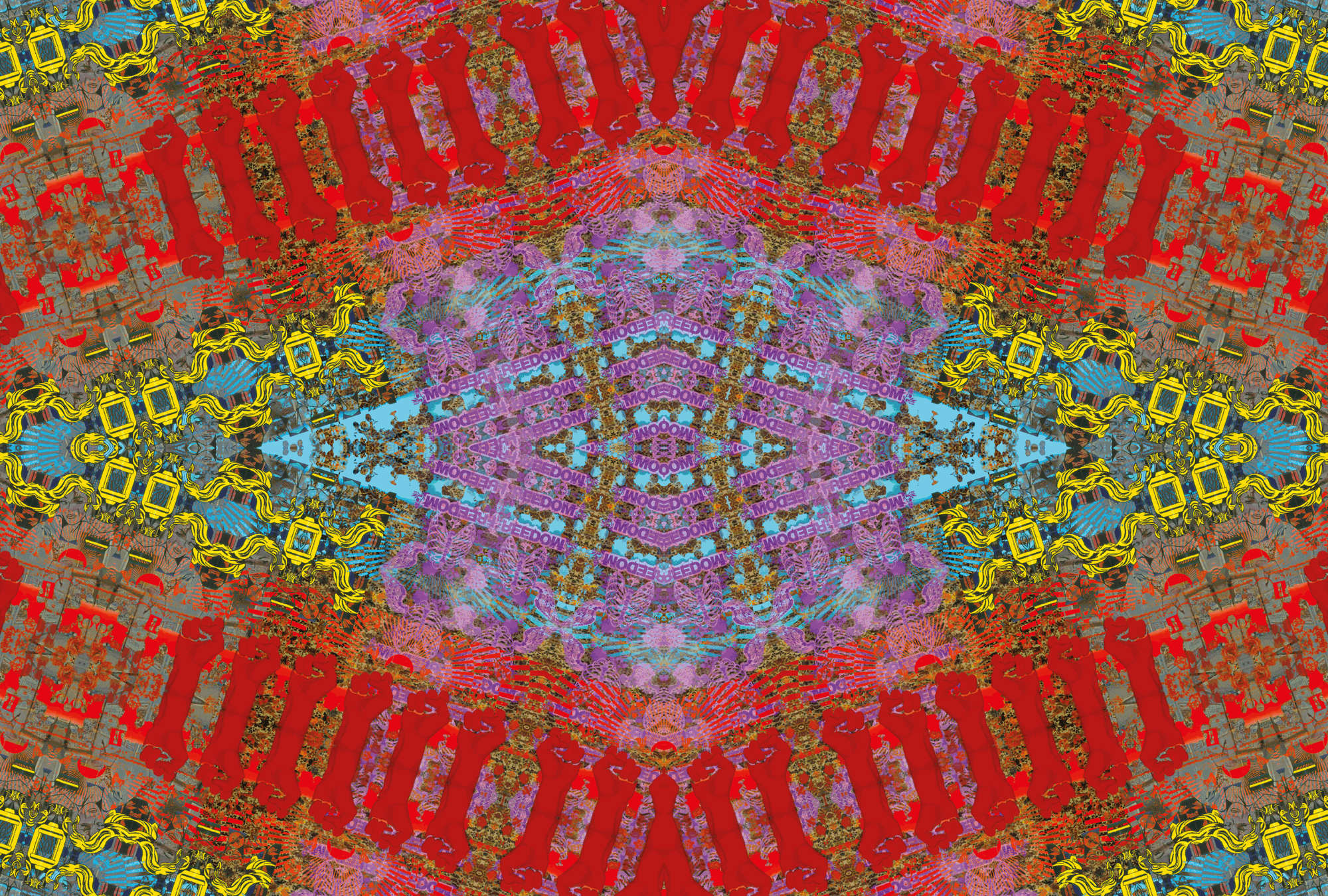             Photo wallpaper with kaleidoscope effect & intense colours
        