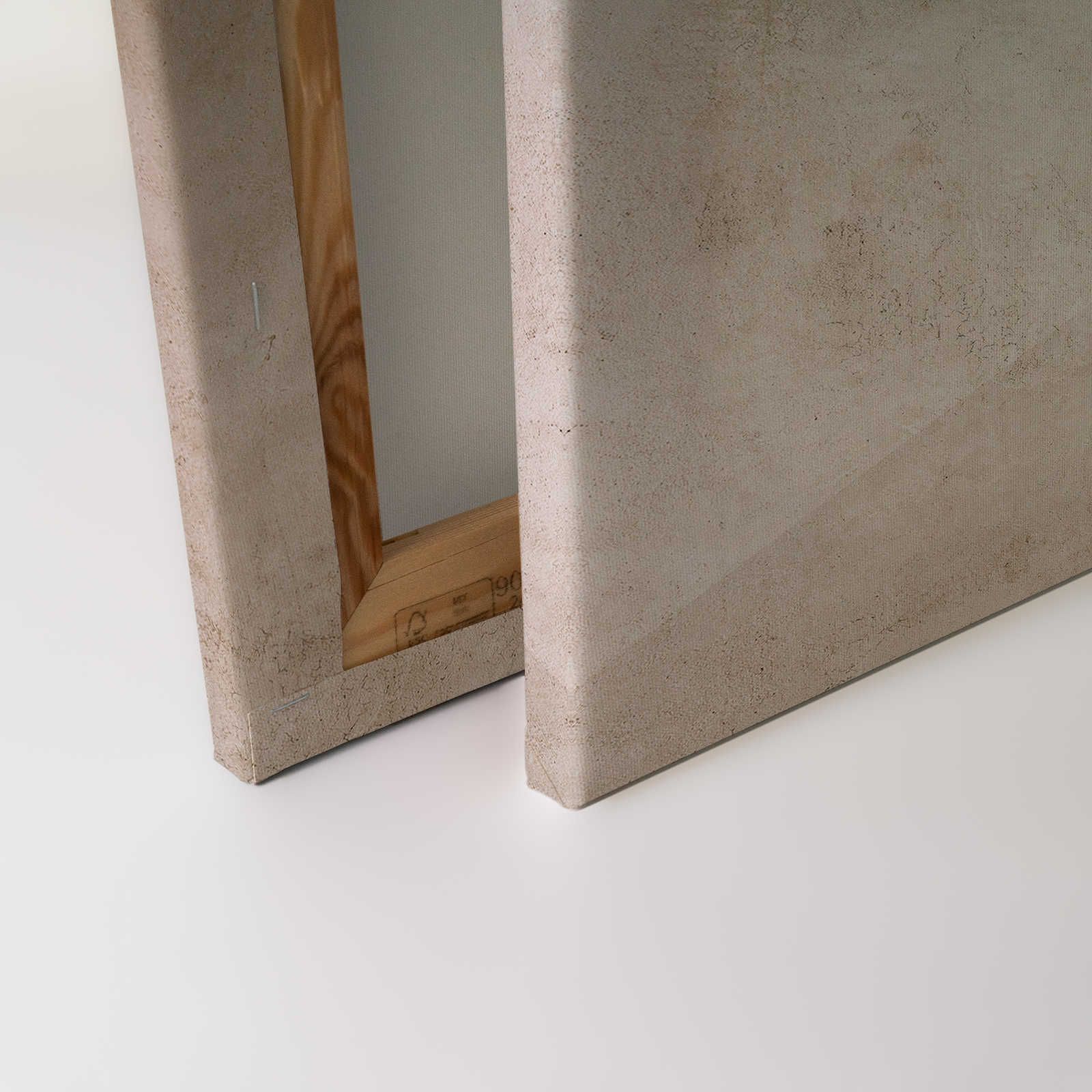             Futura 1 - Tela di cemento dipinta con motivi 3D - 0,90 m x 0,60 m
        