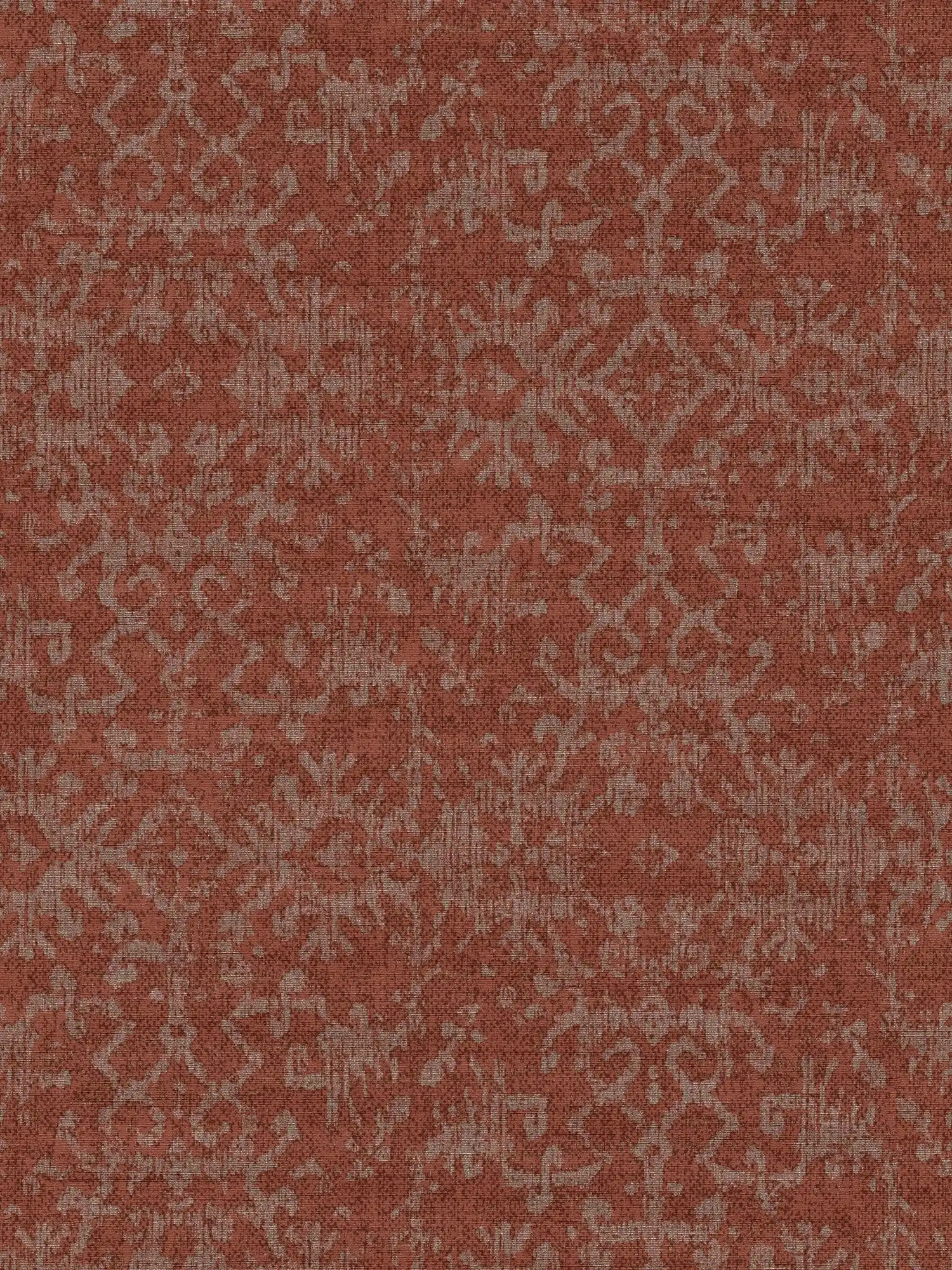 Papier peint design ornemental dans un look de tapis persan
