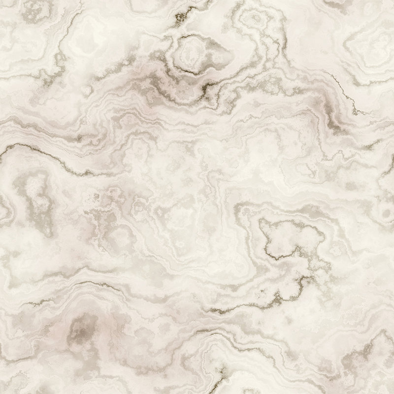 Carrara 2 - Elegante carta da parati effetto marmo - Beige, Marrone | Vello liscio opaco
